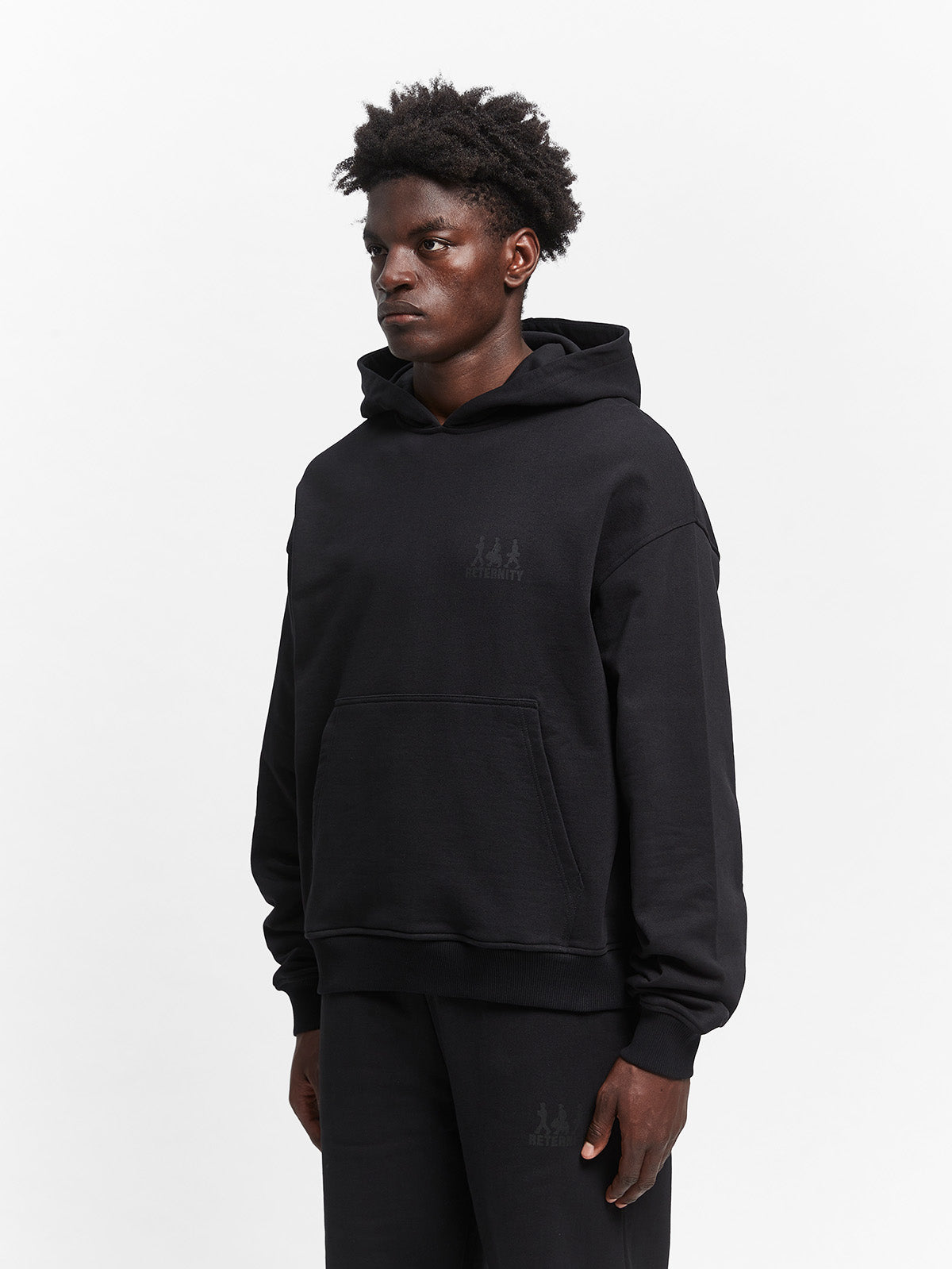 CREATIVE DEPT LOGO HOODIE - BLACK