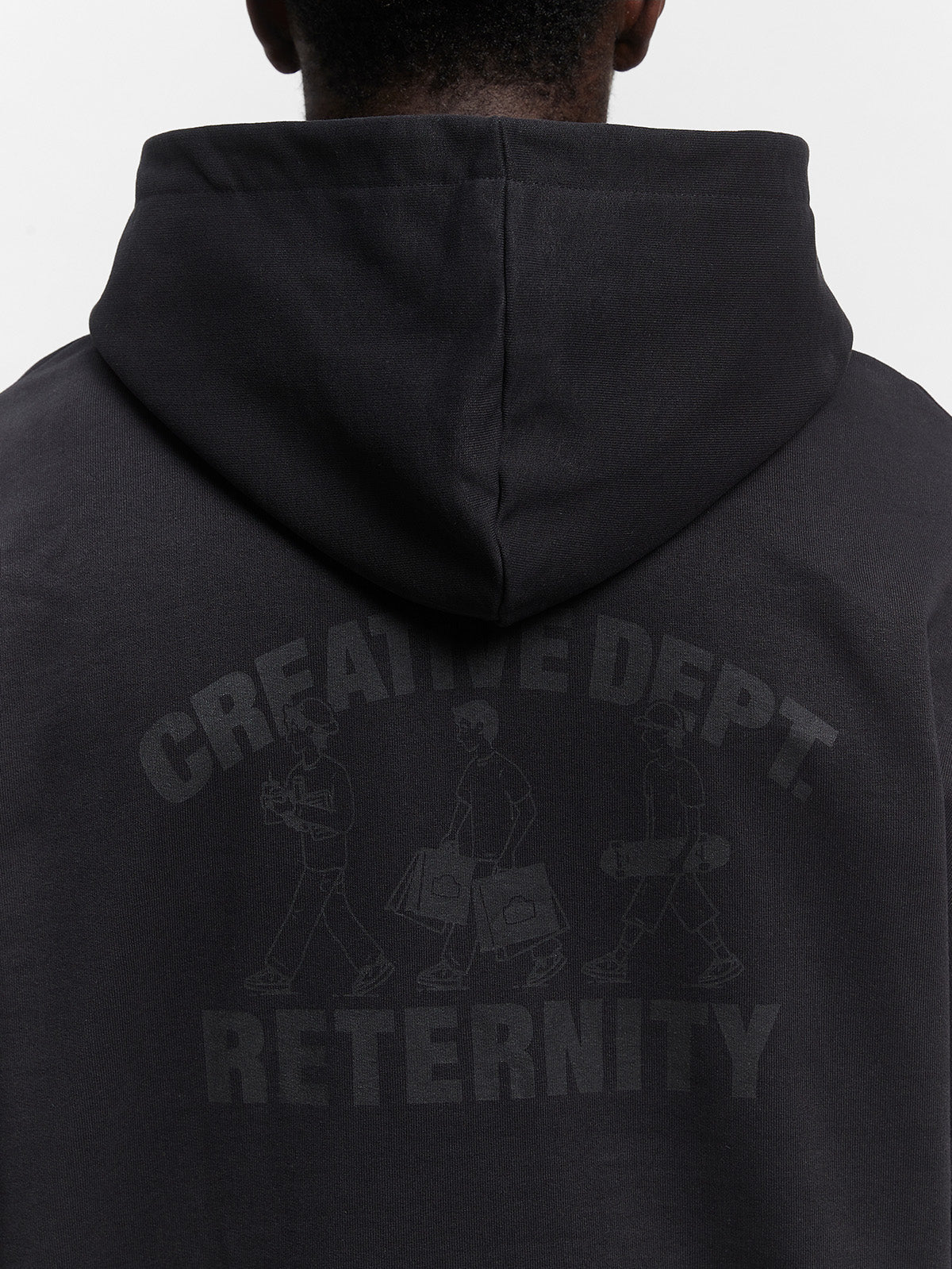 CREATIVE DEPT LOGO HOODIE - BLACK