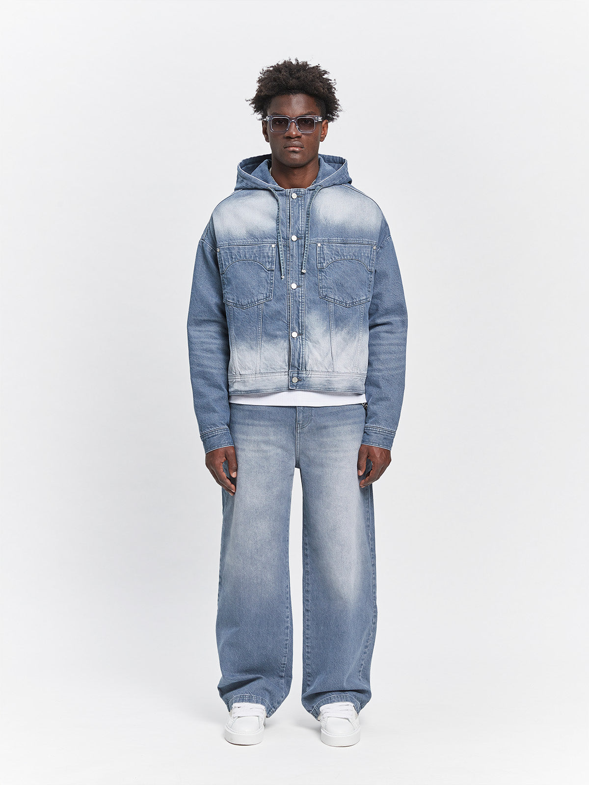 ESSENTIAL DENIM JACKET - STONE BLUE
