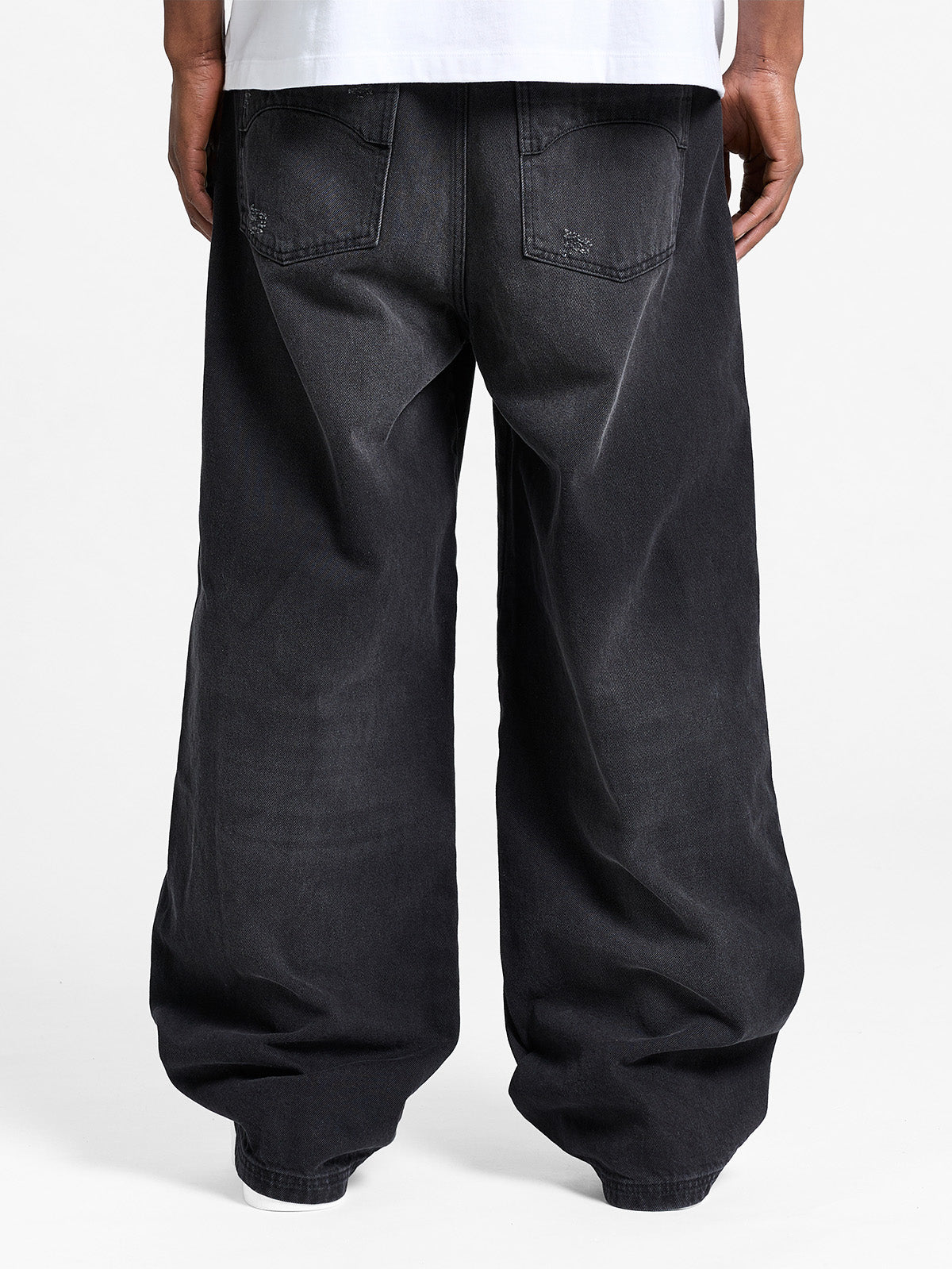 ESSENTIAL BAGGY DENIM - WASHED BLACK