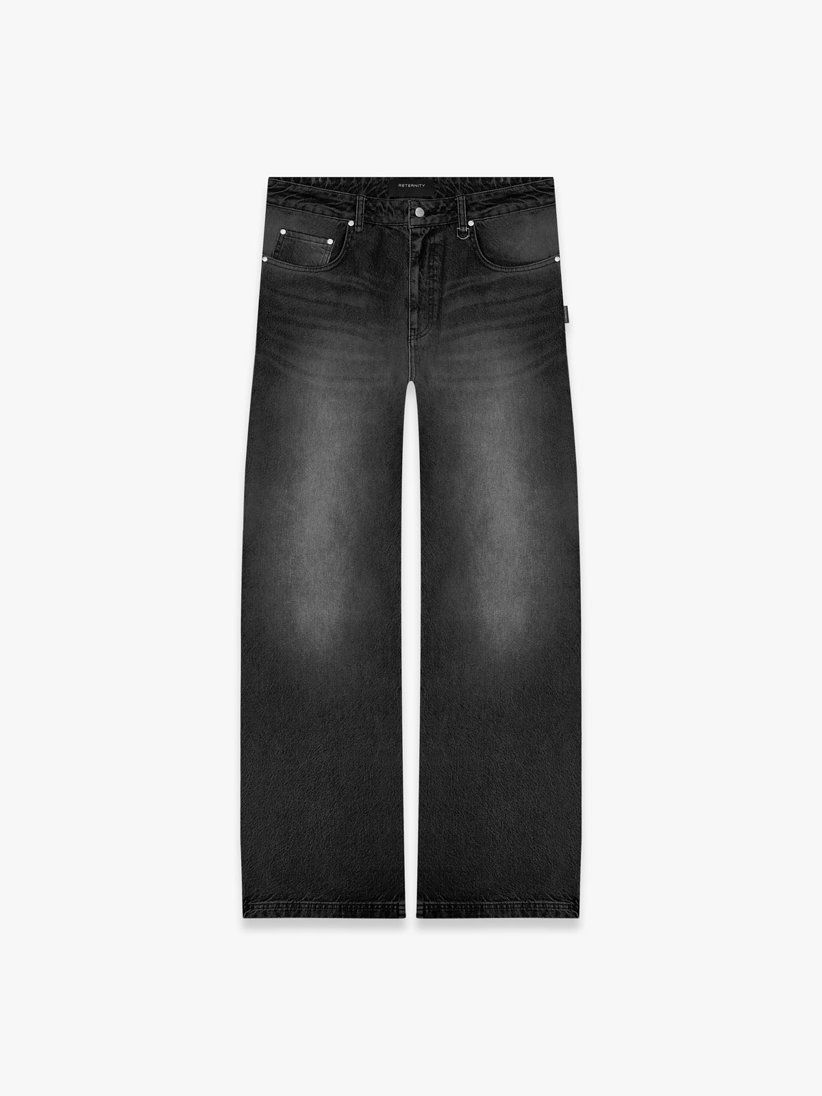 ESSENTIAL BAGGY DENIM WASHED BLACK