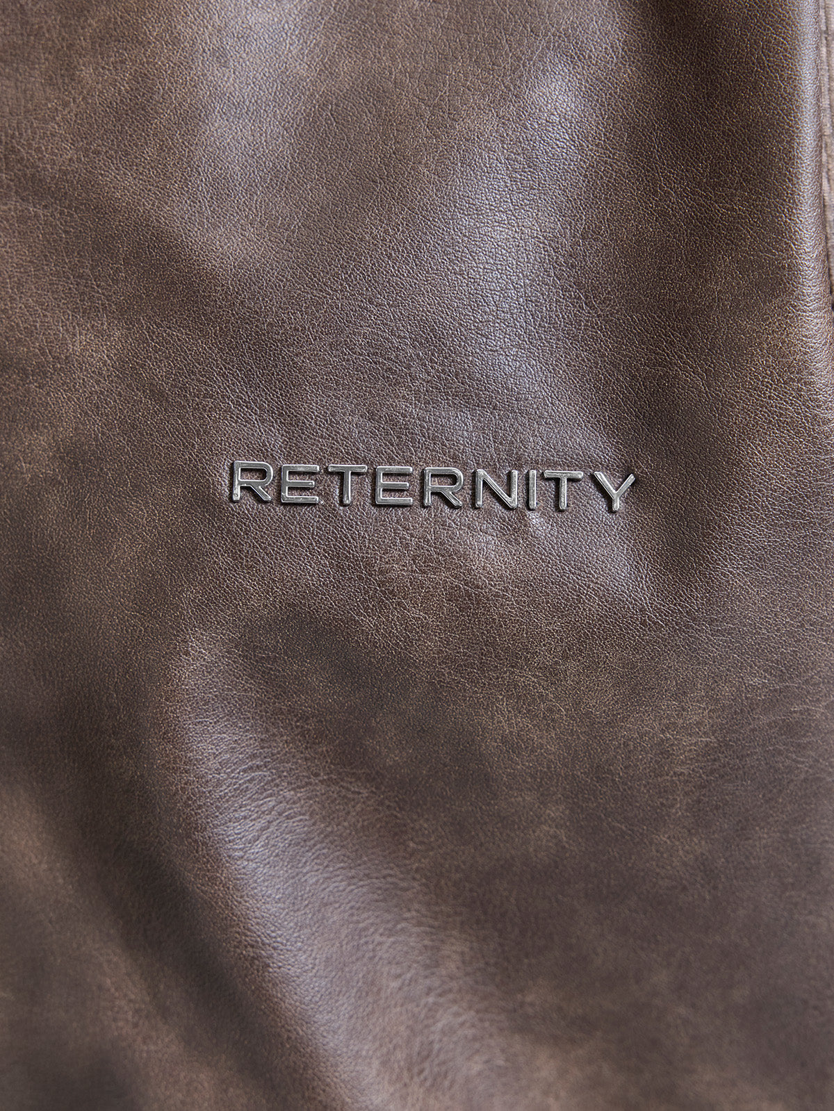 HOODED LEATHER JACKET - VINTAGE BROWN