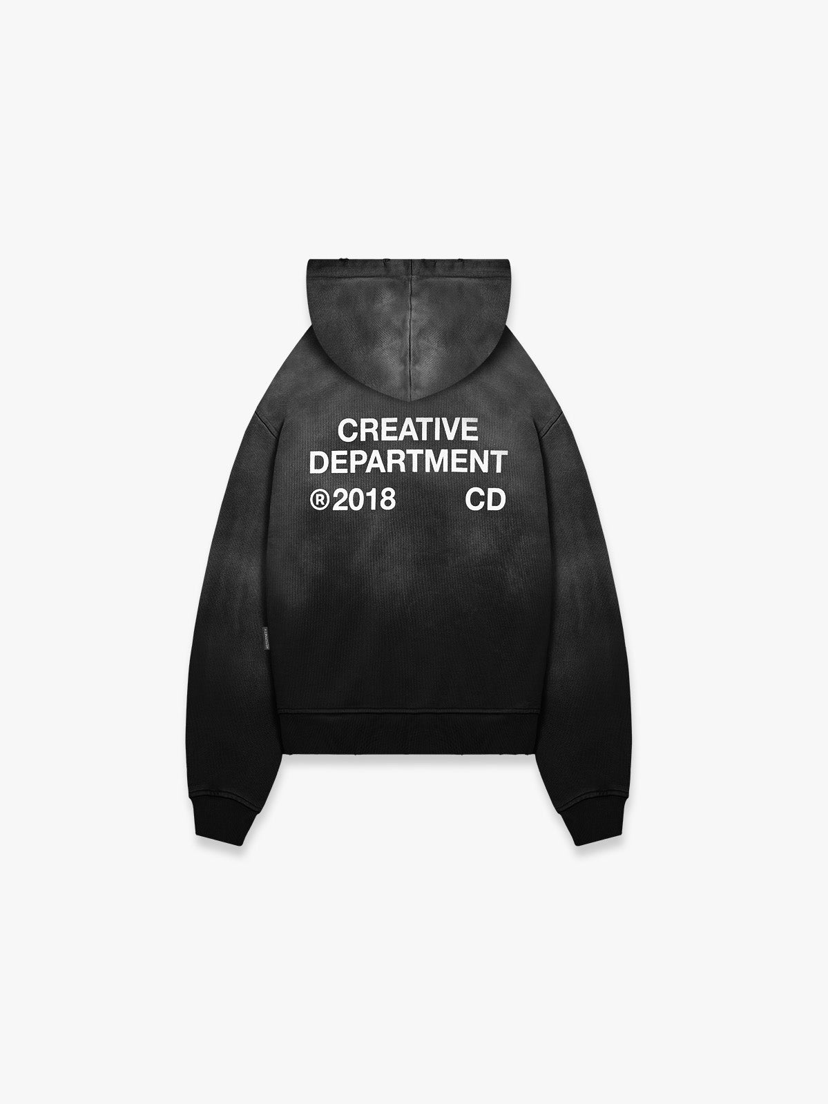 CREATIVE DEPT ZIP-HOODIE - FADED BLACK