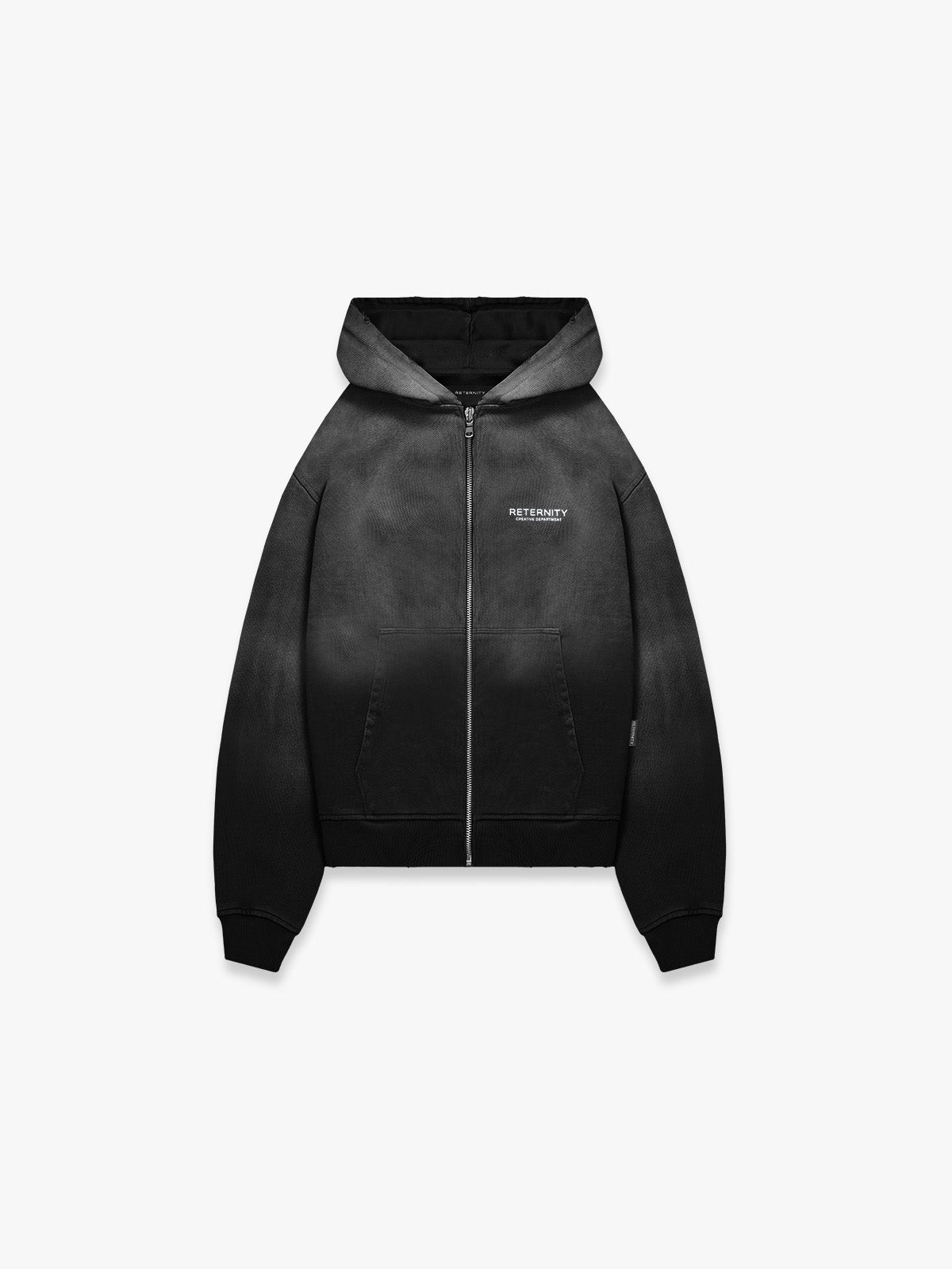 CREATIVE DEPT ZIP-HOODIE - FADED BLACK