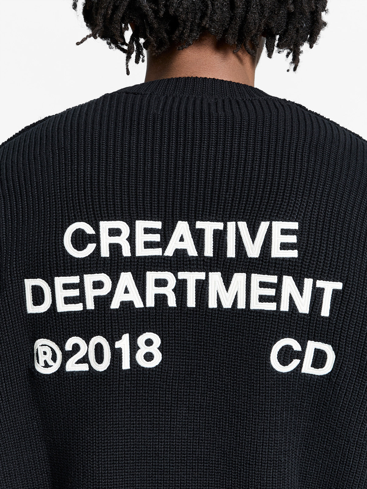 CREATIVE DEPT KNIT SWEATER - BLACK