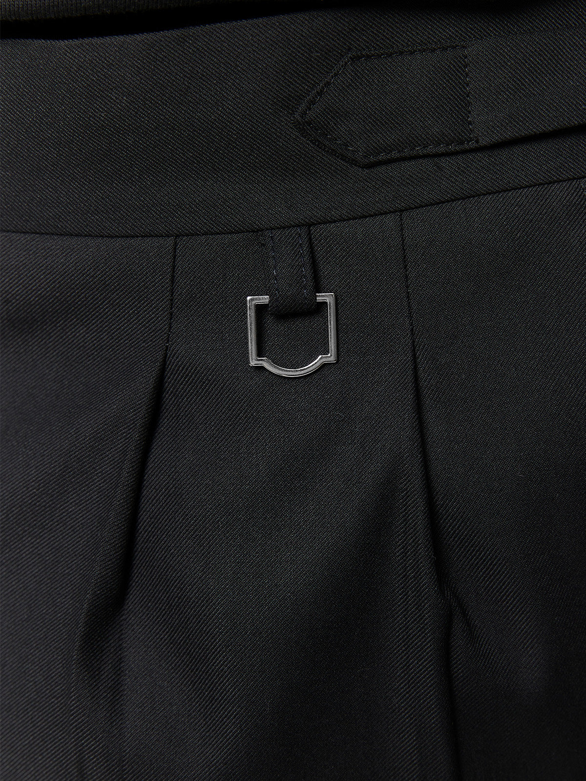 TAILORED BAGGY PANTS - BLACK