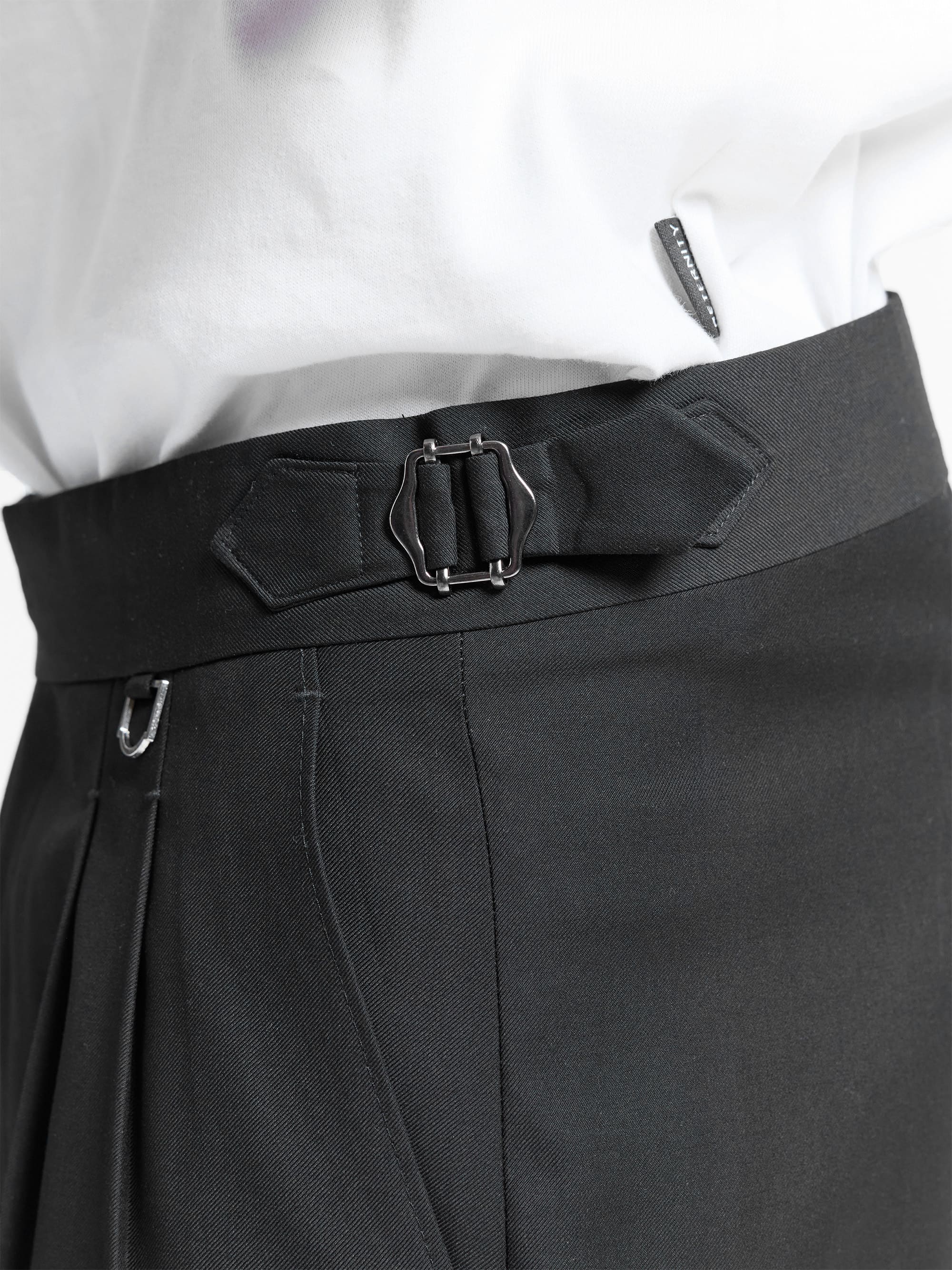 TAILORED BAGGY PANTS - BLACK