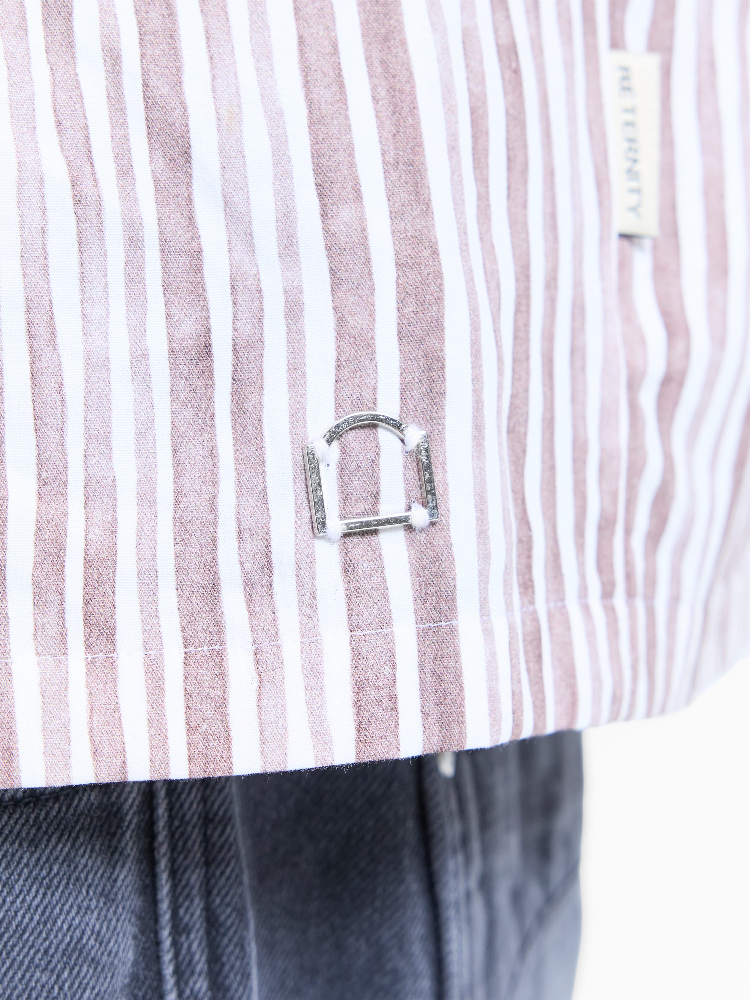 WATERCOLOR SHORT SLEEVE SHIRT - BROWN