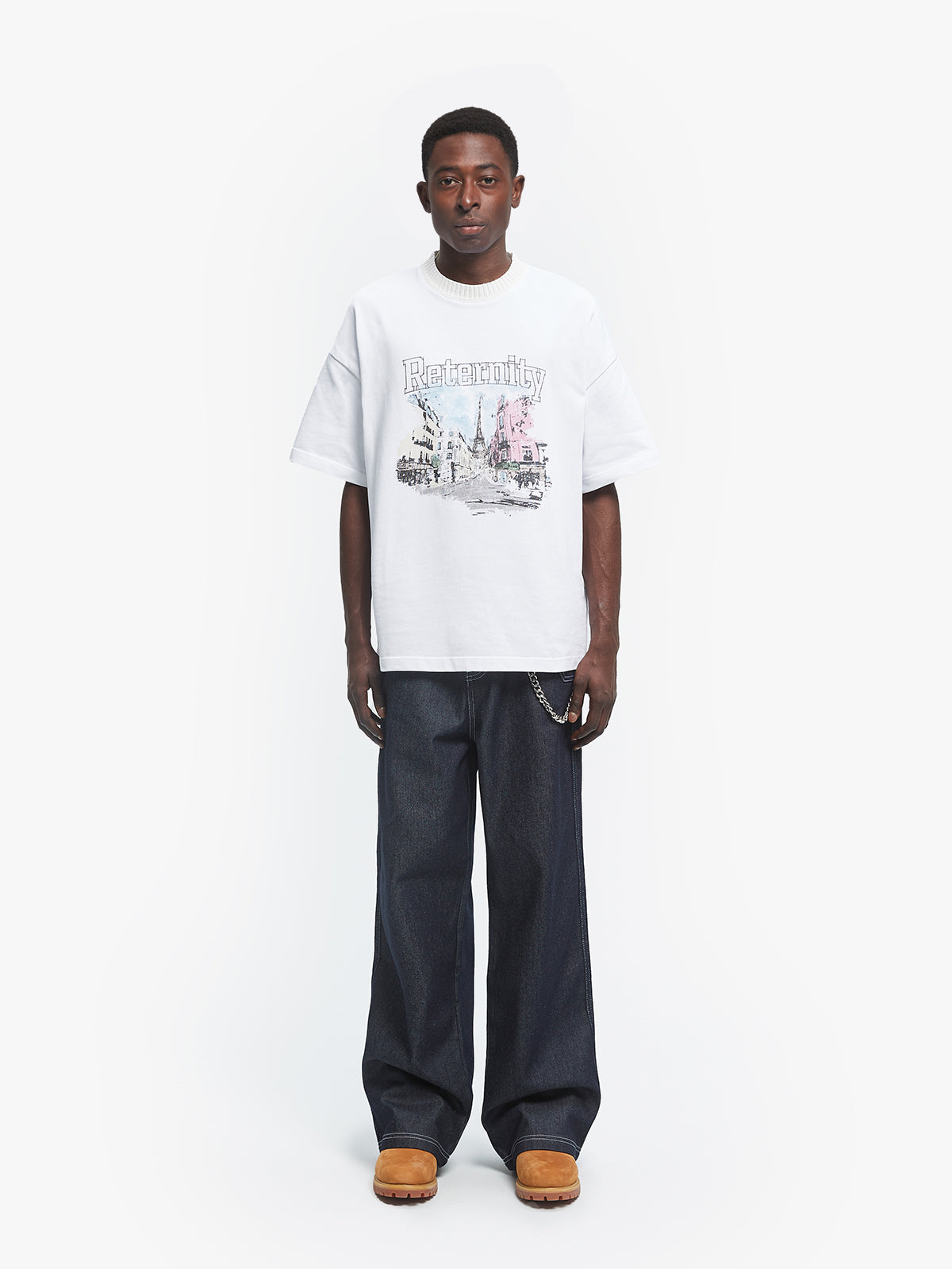 STEPS TO HEAVEN T-SHIRT - WHITE
