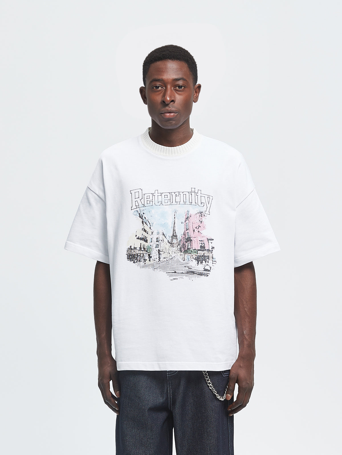 STEPS TO HEAVEN T-SHIRT - WHITE