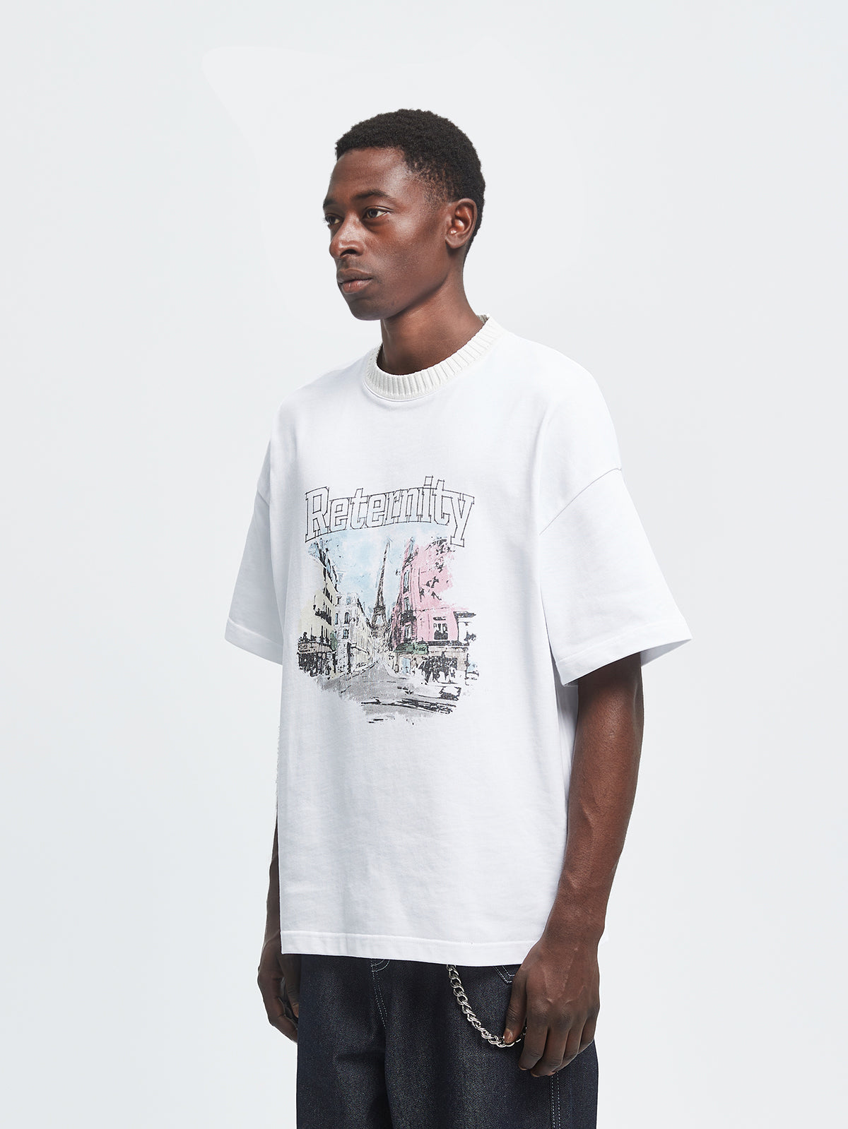 STEPS TO HEAVEN T-SHIRT - WHITE