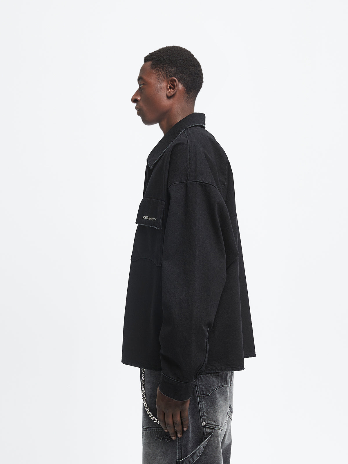 VINTAGE OVERSHIRT - BLACK