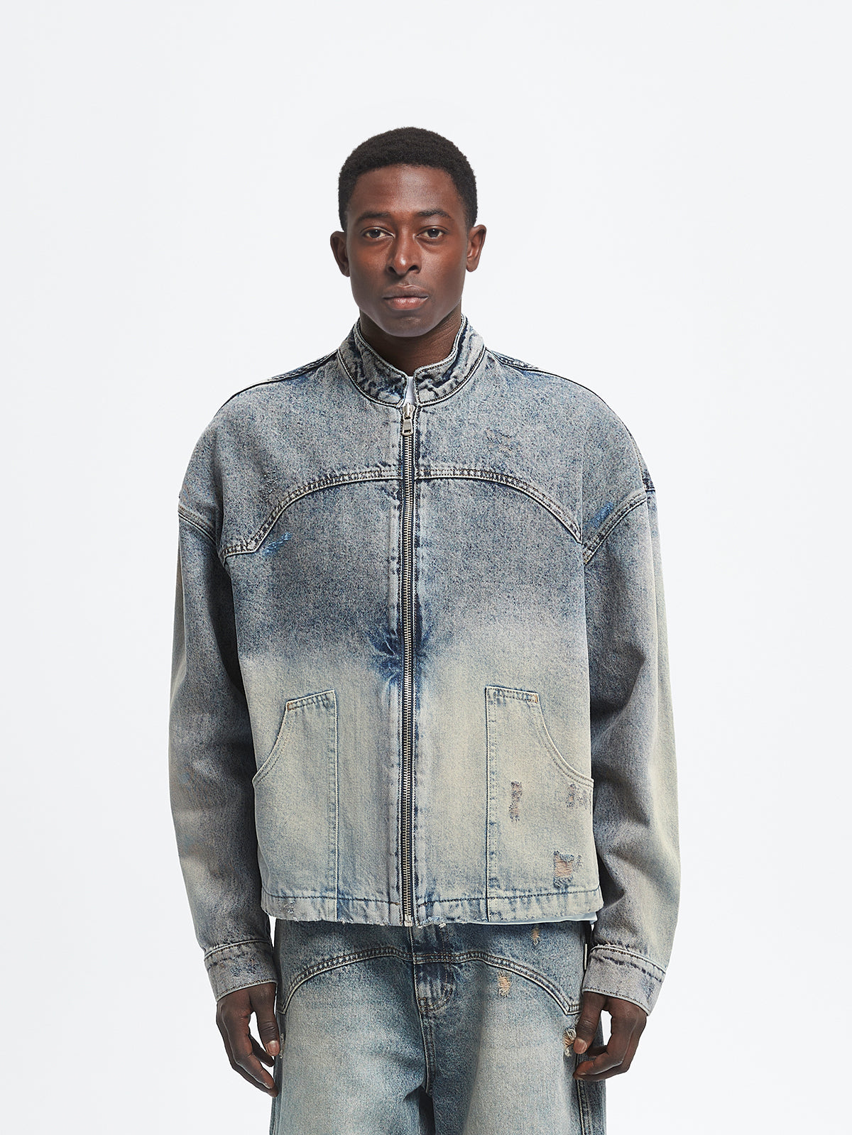 AURÉLIE DENIM JACKET - WASHED BLUE