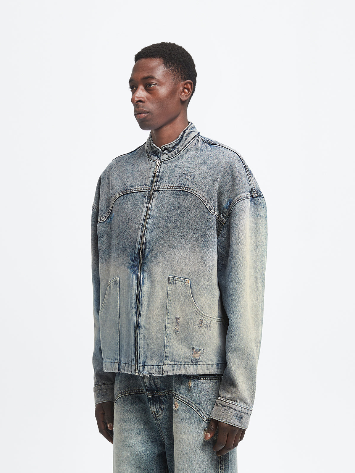 AURÉLIE DENIM JACKET - WASHED BLUE