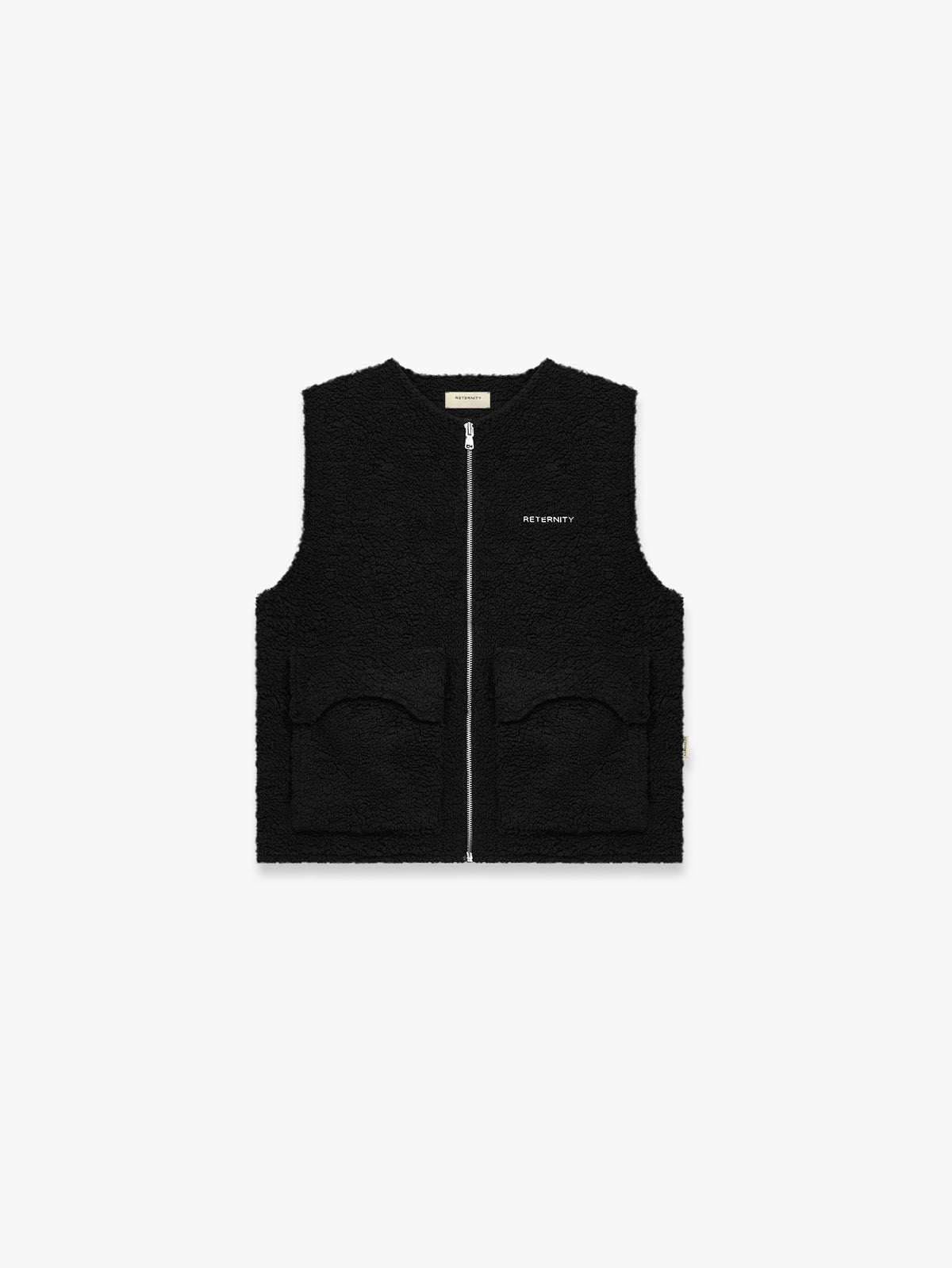 CÉLESTE FLEECE VEST - BLACK