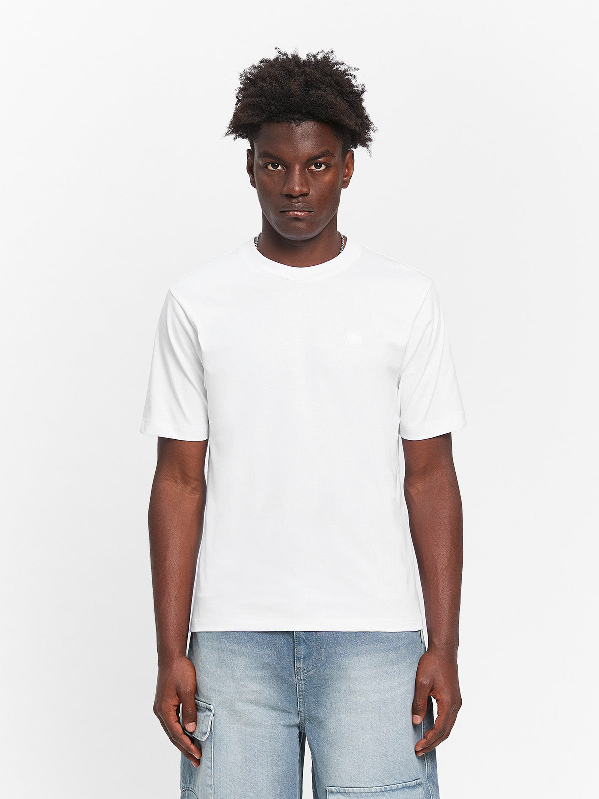 SIGNE FITTED T-SHIRT - WHITE