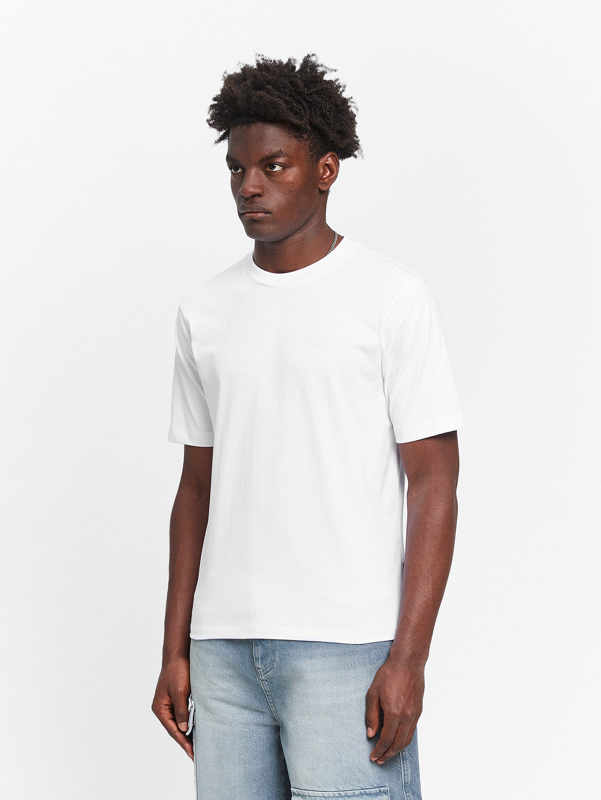 SIGNE FITTED T-SHIRT - WHITE