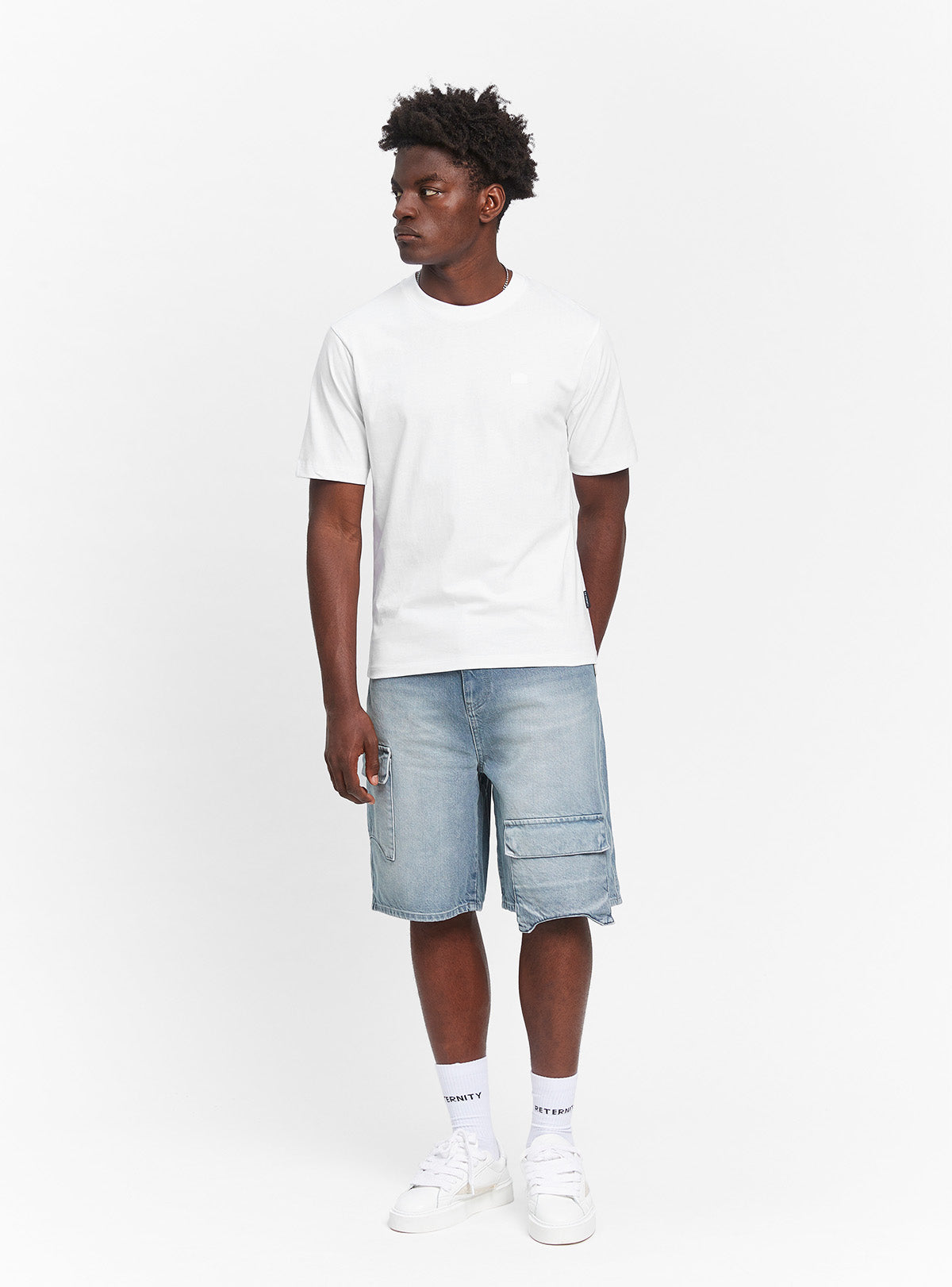 SIGNE FITTED T-SHIRT - WHITE
