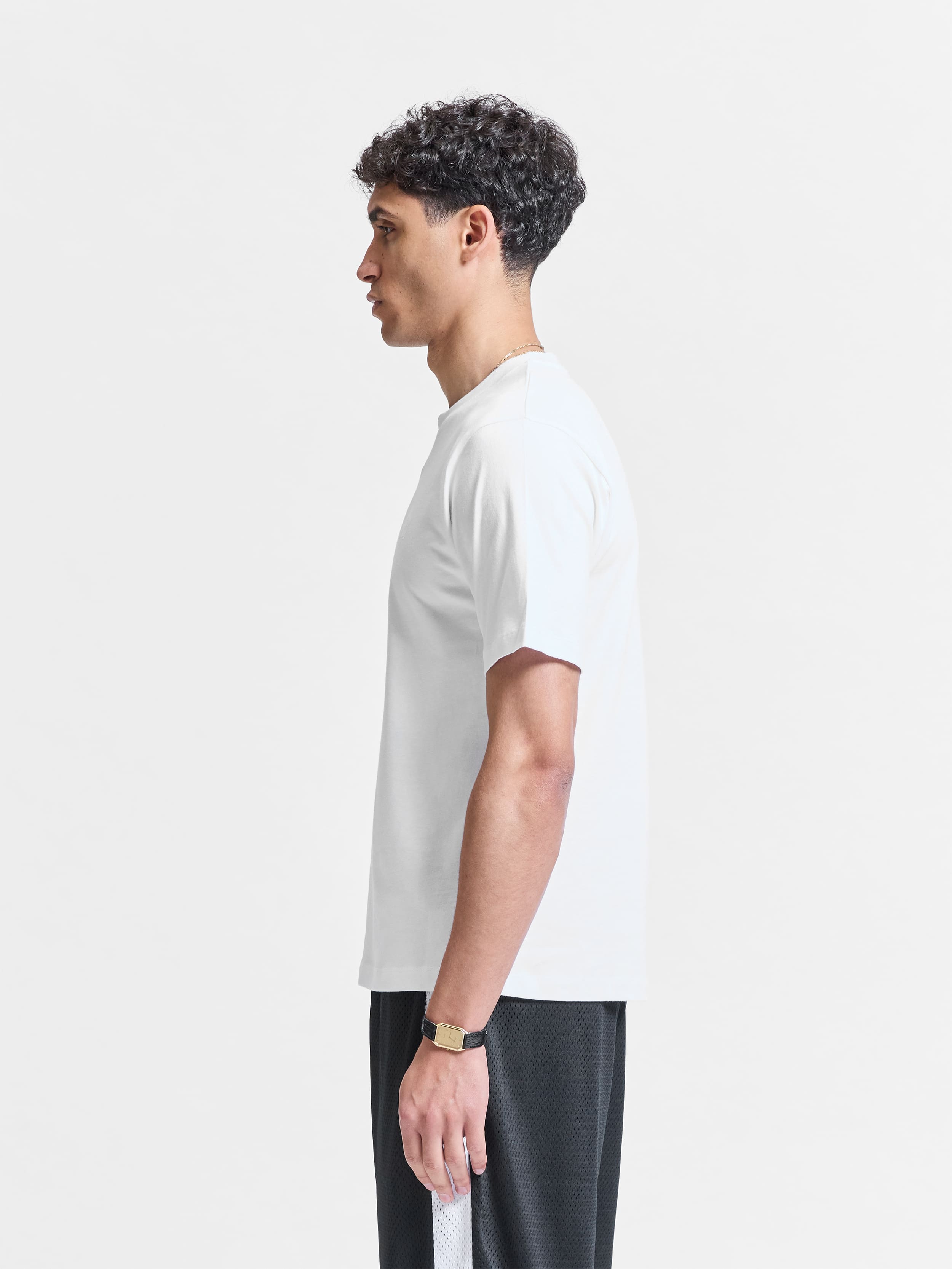 SIGNE FITTED T-SHIRT - WHITE