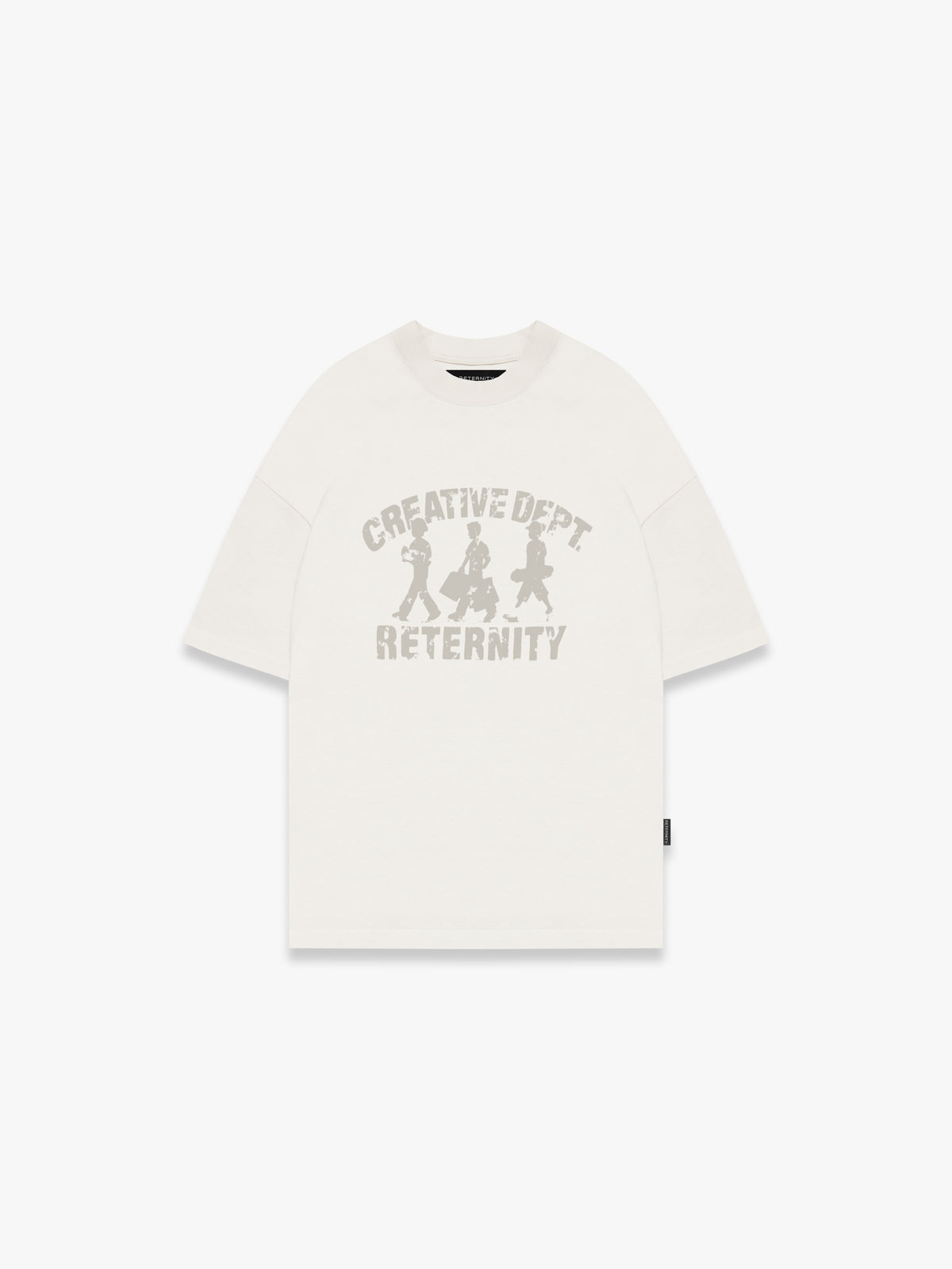 CREATIVE DEPT LOGO T-SHIRT - CREAM