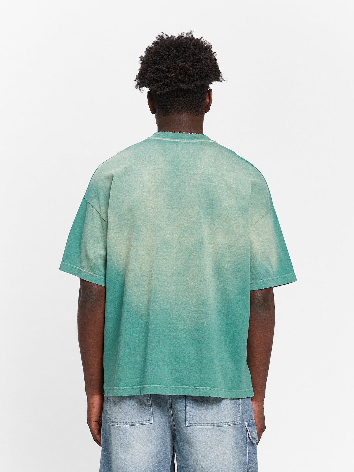 CREATIVE DEPT LOGO T-SHIRT - WASHED GREEN