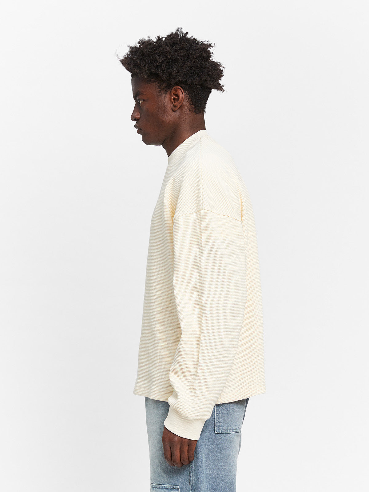 SIGNE WAFFLE LONGSLEEVE - CREAM