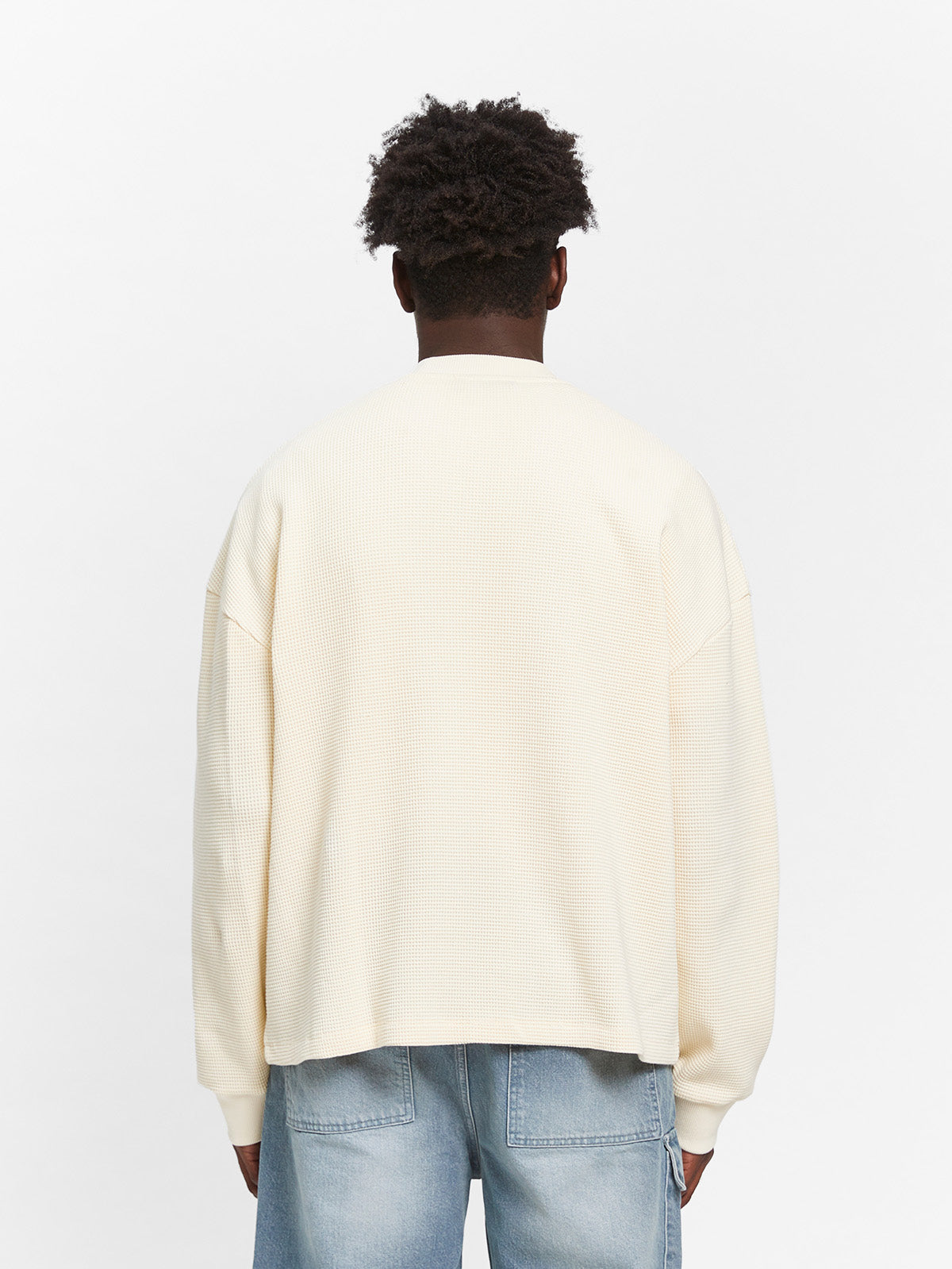 SIGNE WAFFLE LONGSLEEVE - CREAM