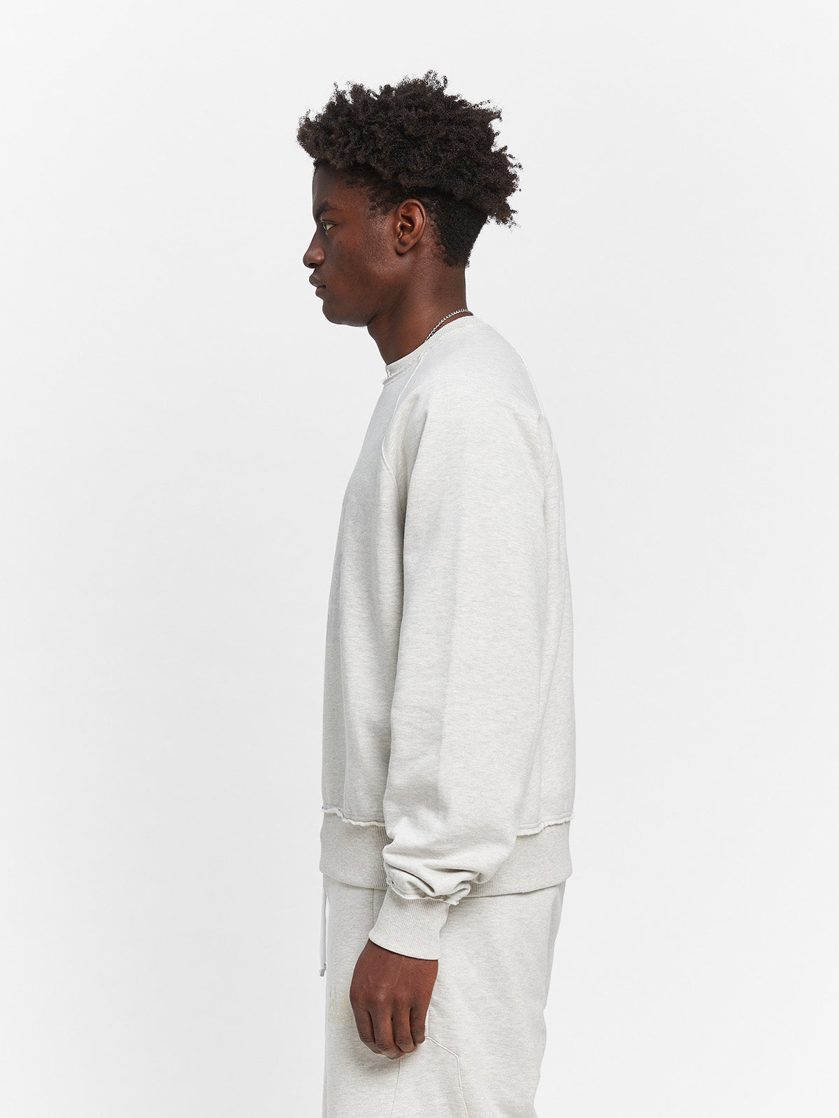 CREATIVE DEPT LOGO CREWNECK - MELANGE GREY