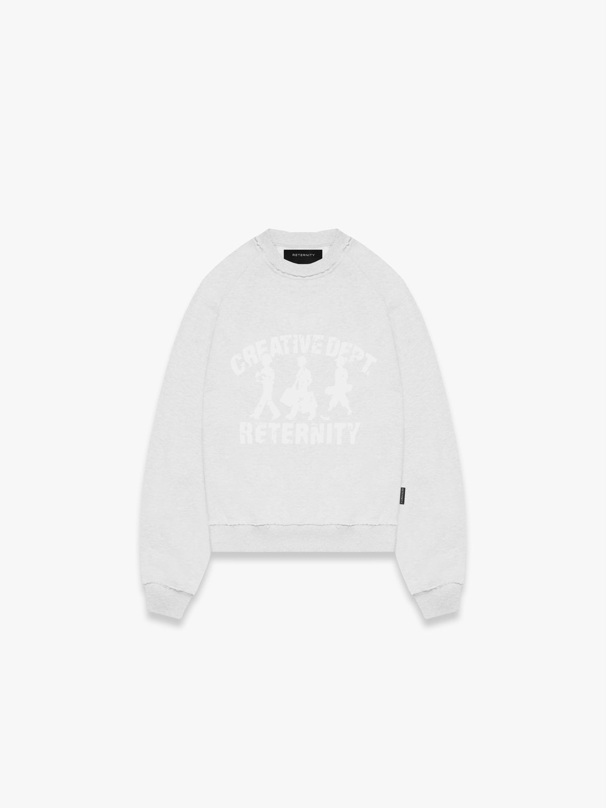 CREATIVE DEPT LOGO CREWNECK - MELANGE GREY