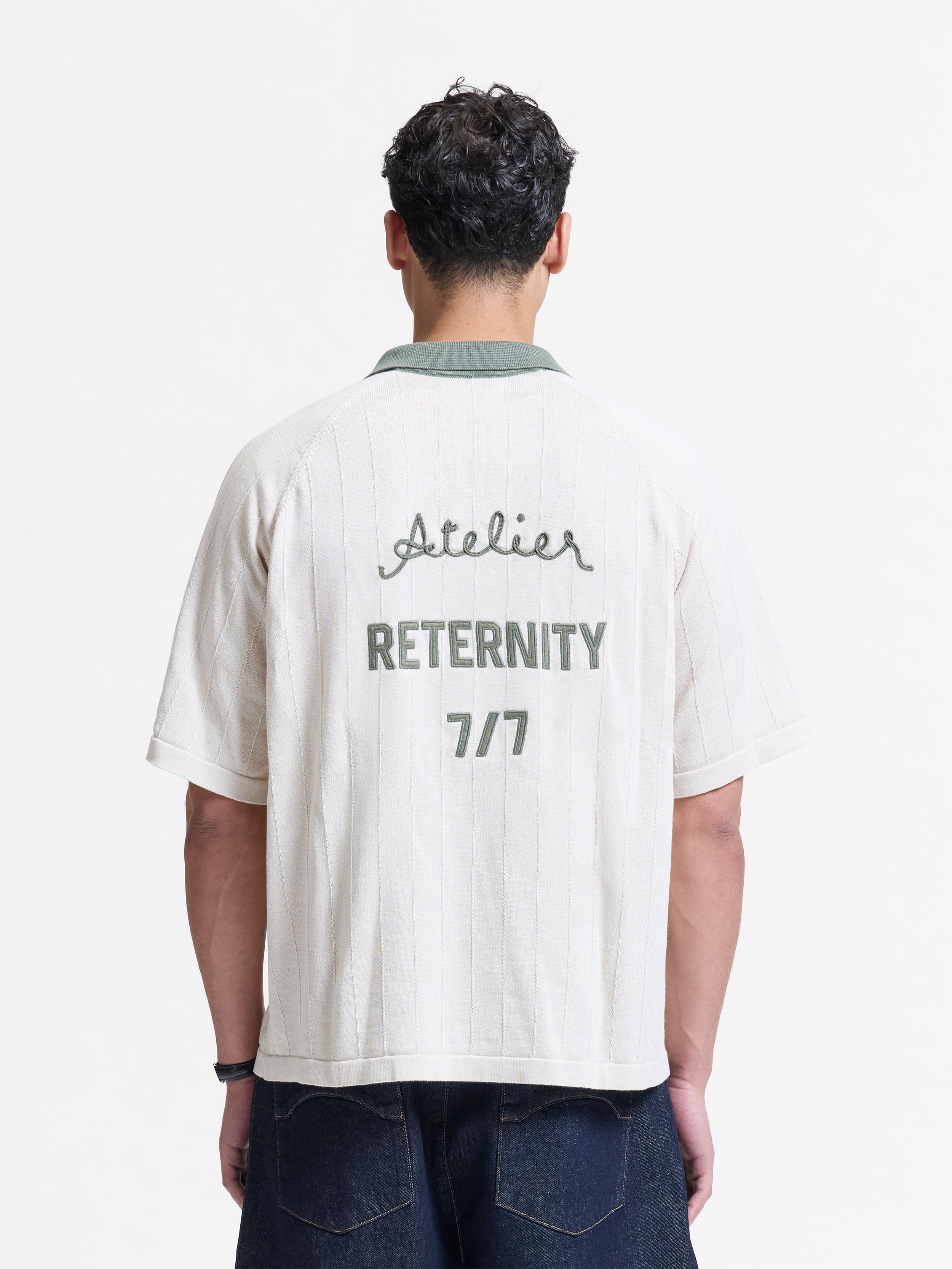 LE PROGRES KNIT POLO - CREAM