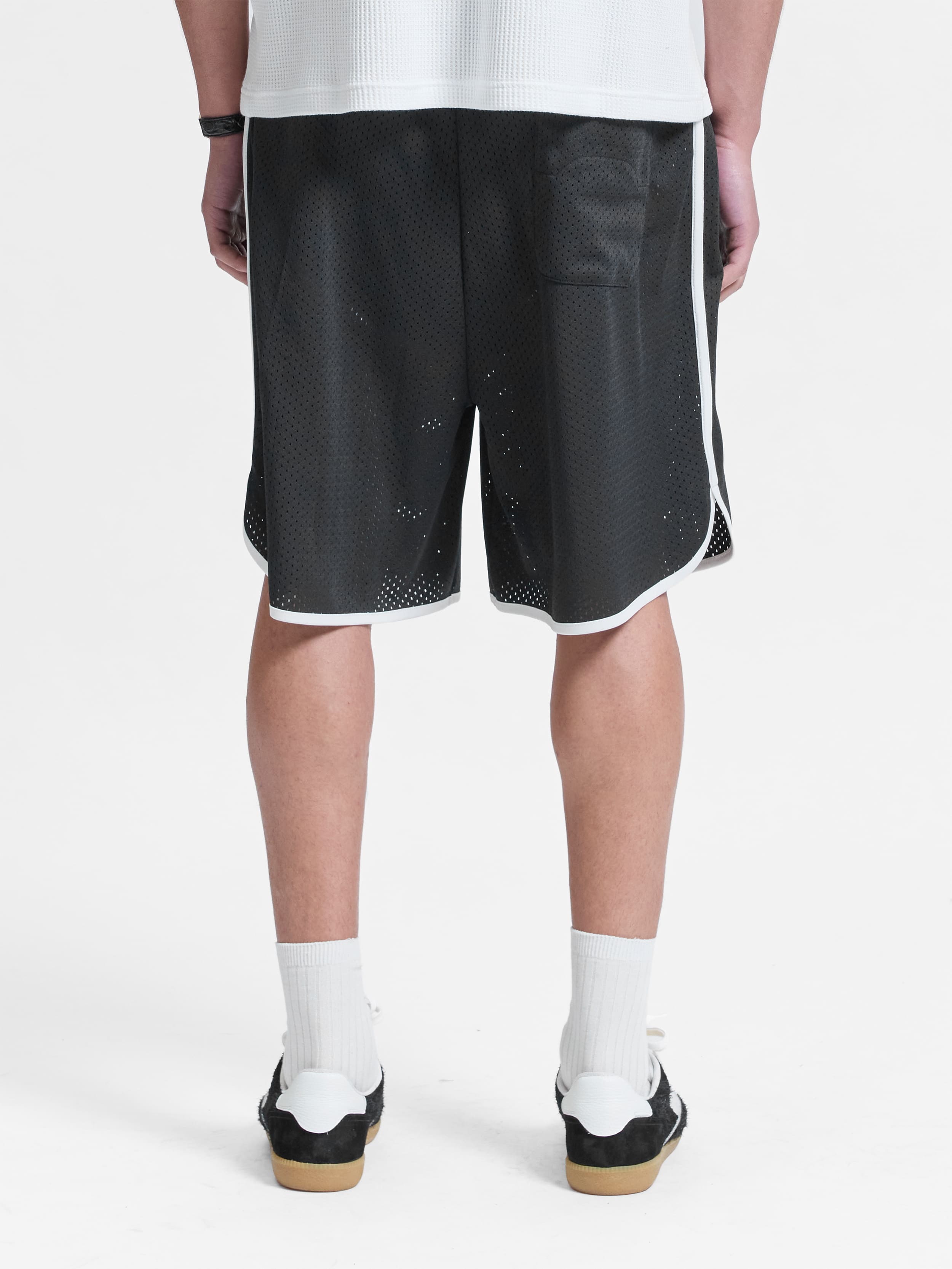 BAND OF PROCESS MESH SHORTS - BLACK