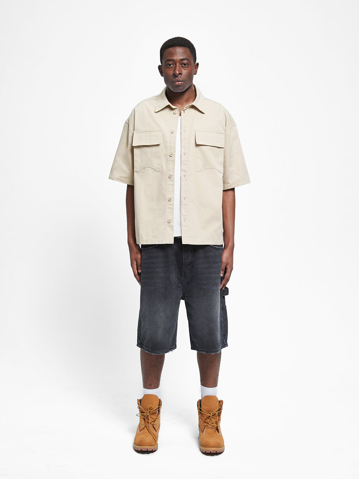 SIGNE BUTTON SHIRT - CREAM