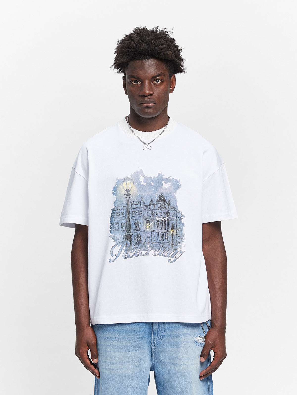 ARTIST BY NIGHT T-SHIRT - WHITE