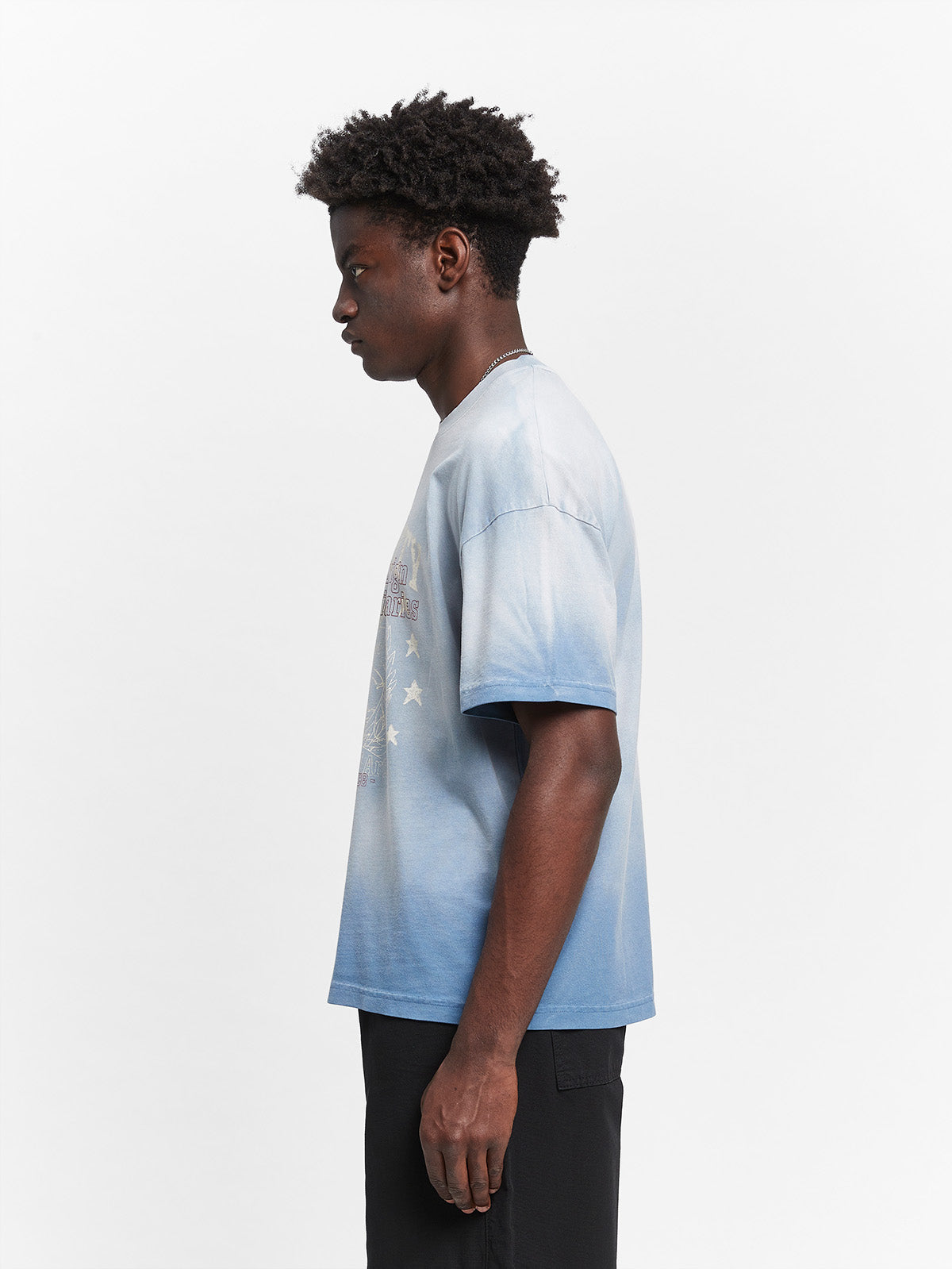 UNIVERSITY T-SHIRT - HEAVY BLEACHED BLUE