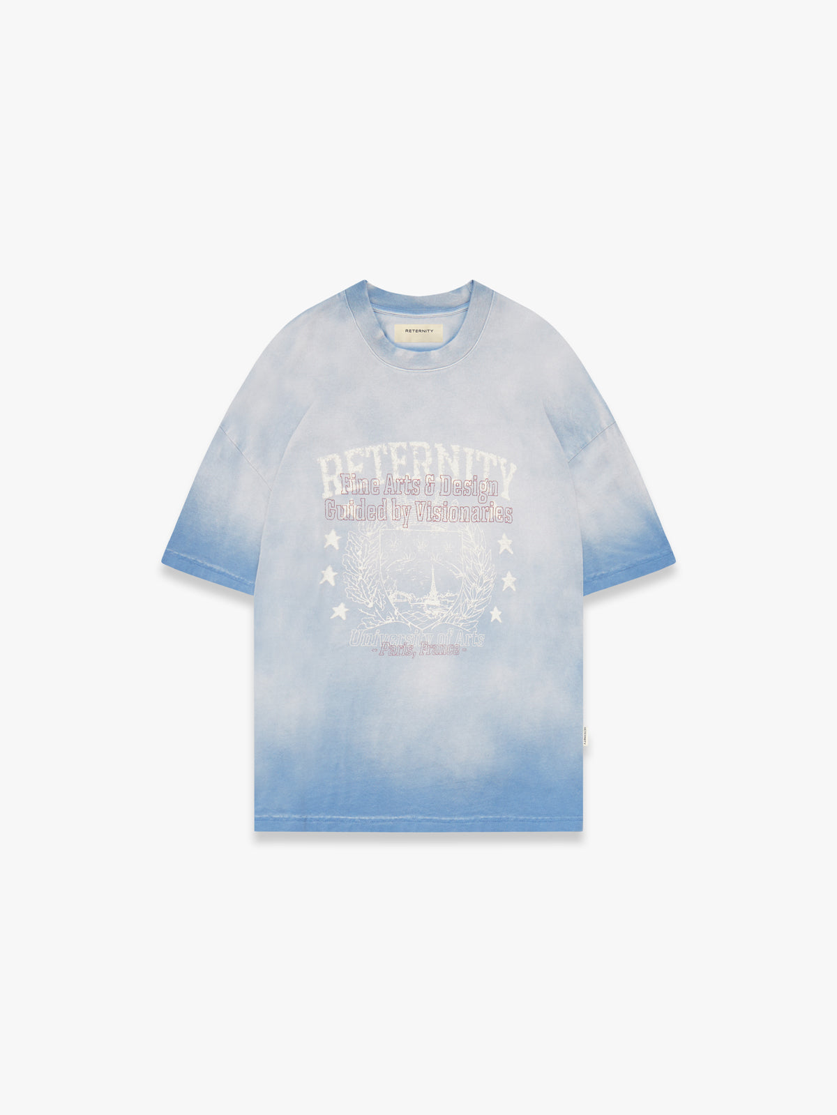 UNIVERSITY T-SHIRT - HEAVY BLEACHED BLUE