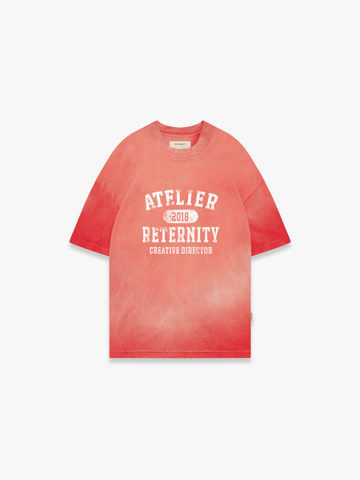 ATELIER EMBLEM T-SHIRT - HEAVY BLEACHED RED