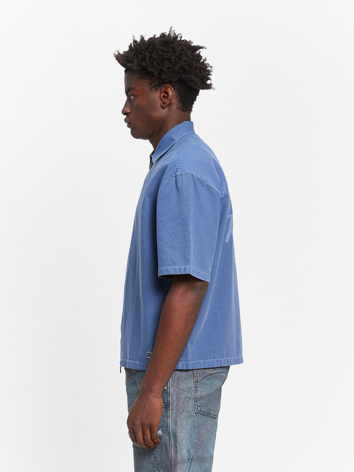 LUMÉVO CANVAS ZIP-SHIRT - BLUE