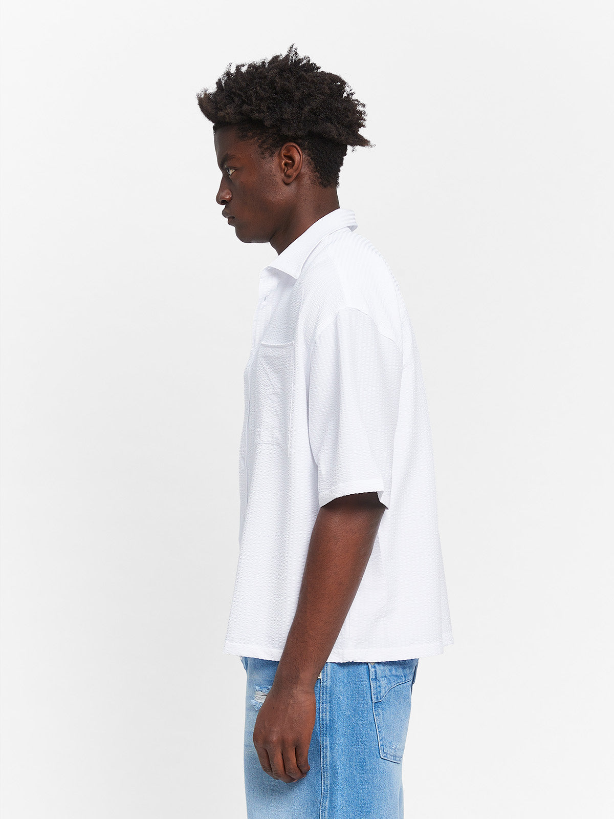 ÉCLUX BUTTON SHIRT - WHITE