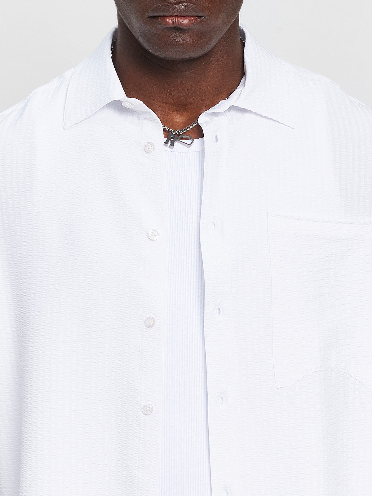 ÉCLUX BUTTON SHIRT - WHITE