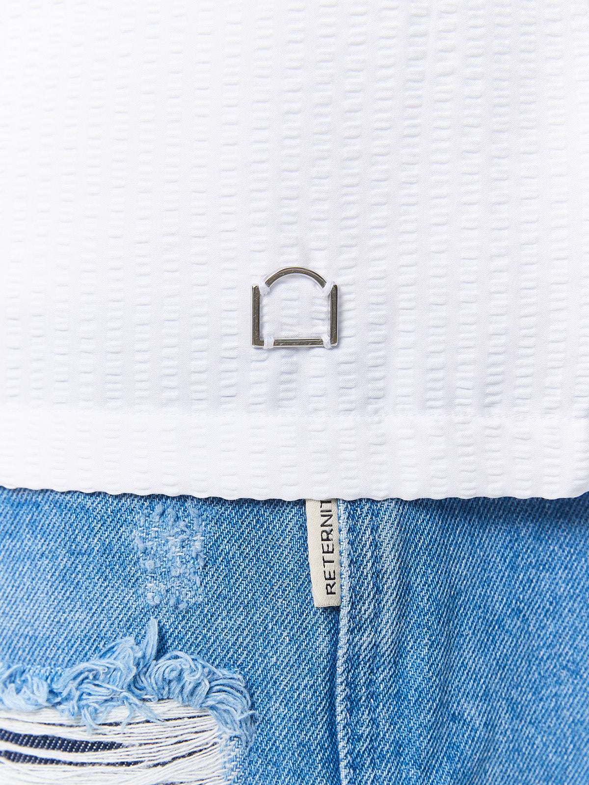 ÉCLUX BUTTON SHIRT - WHITE