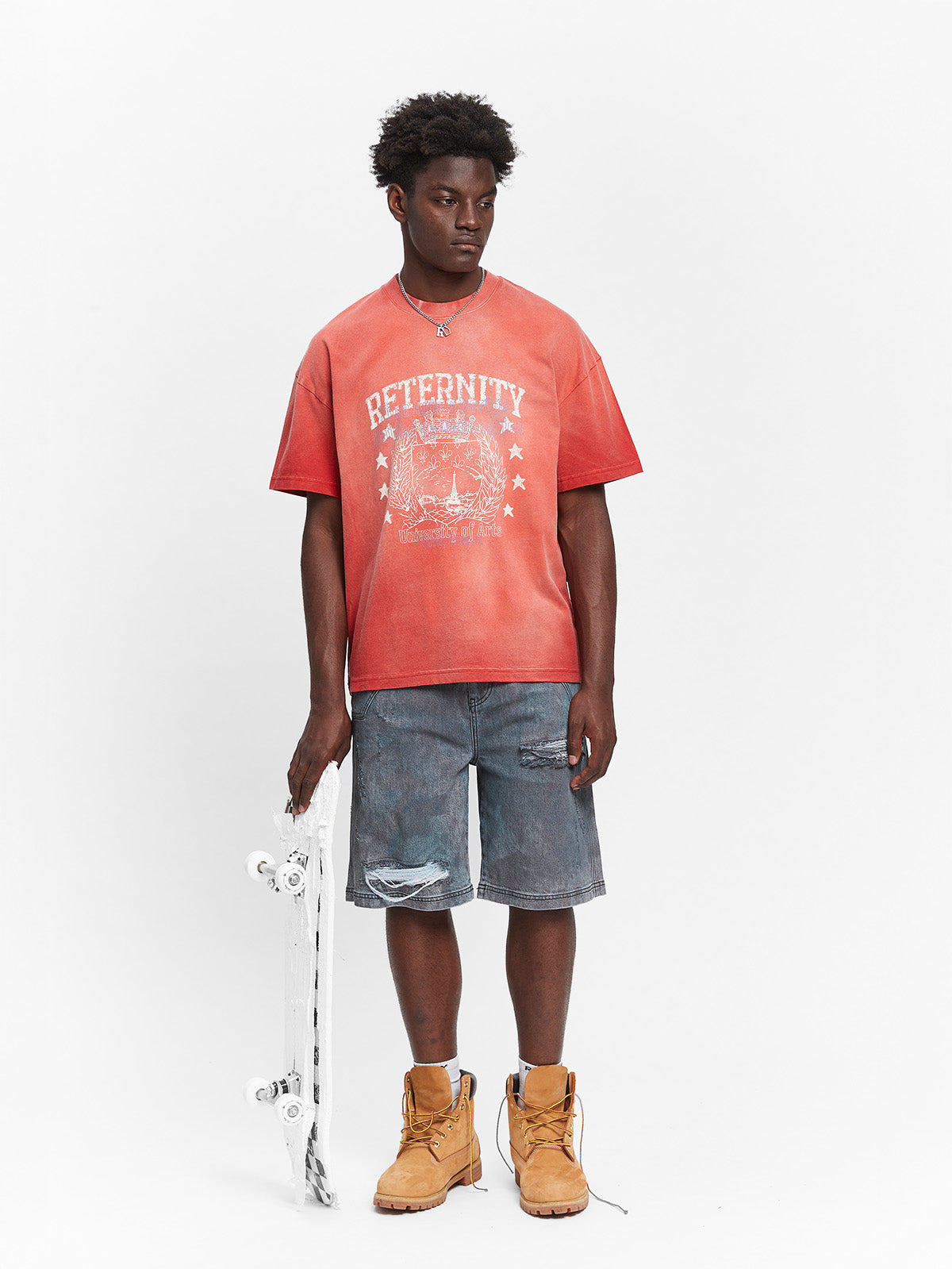 PAINTED ARTISAN SHORTS - WASHED GREY