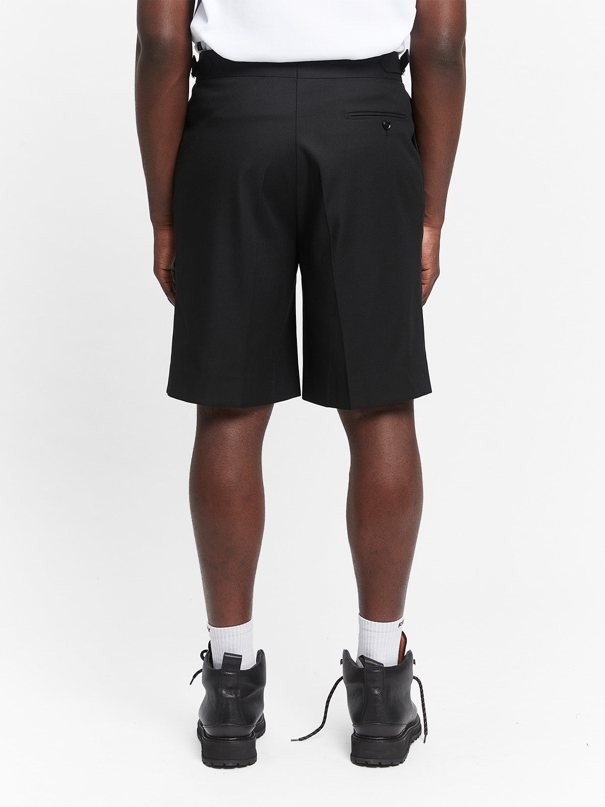 TAILORED BAGGY SHORTS - BLACK