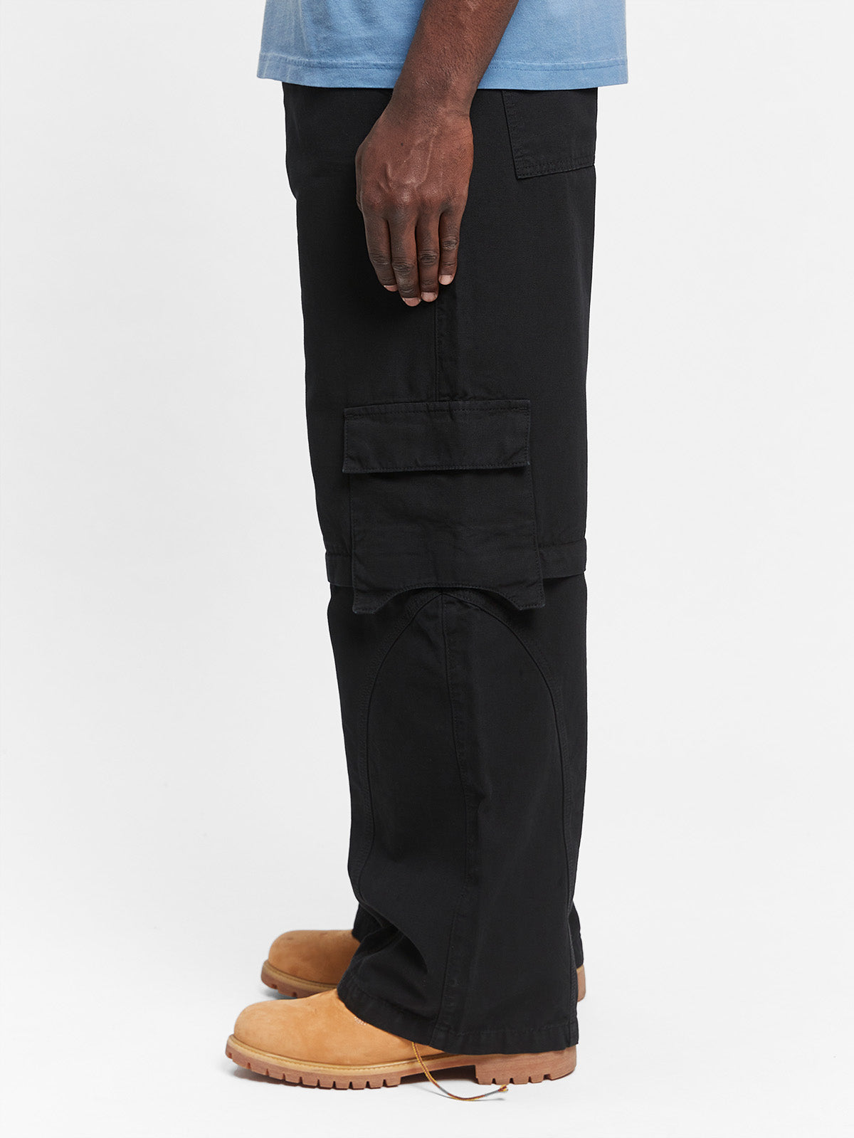 DETACHABLE CARGO PANTS - BLACK