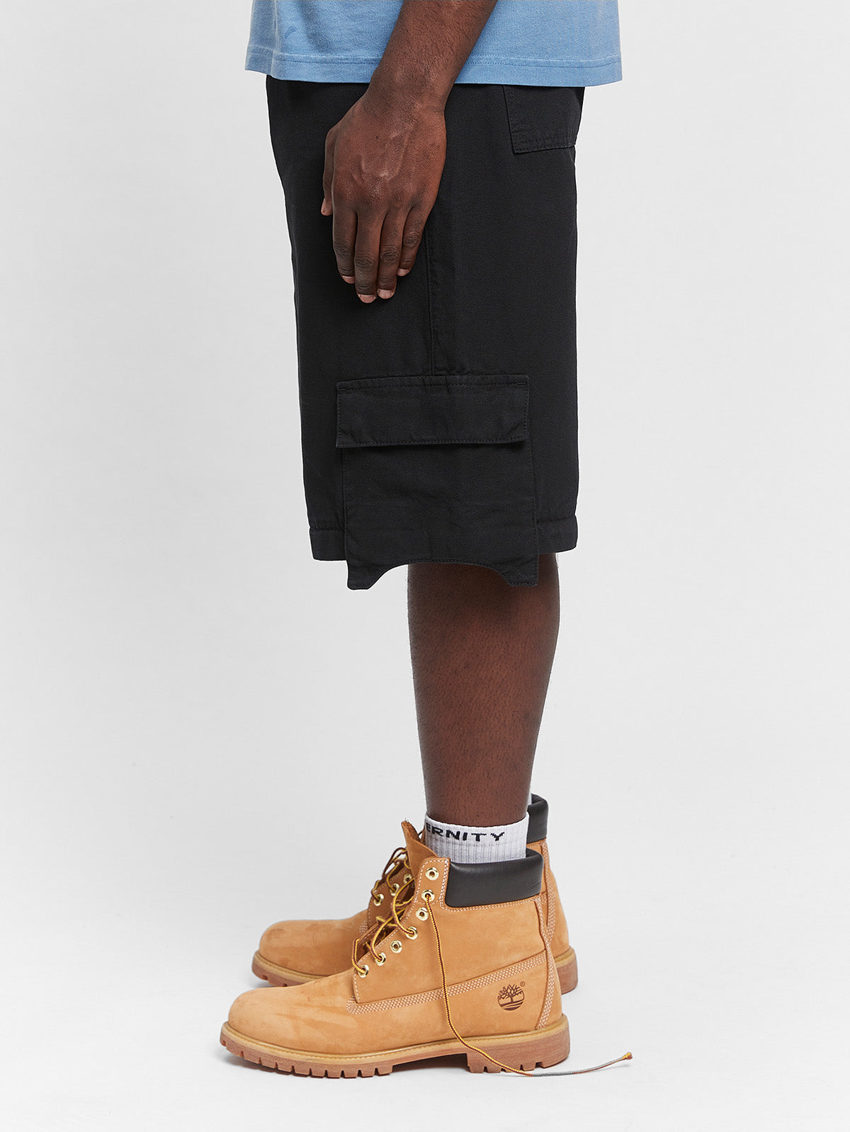 DETACHABLE CARGO PANTS - BLACK