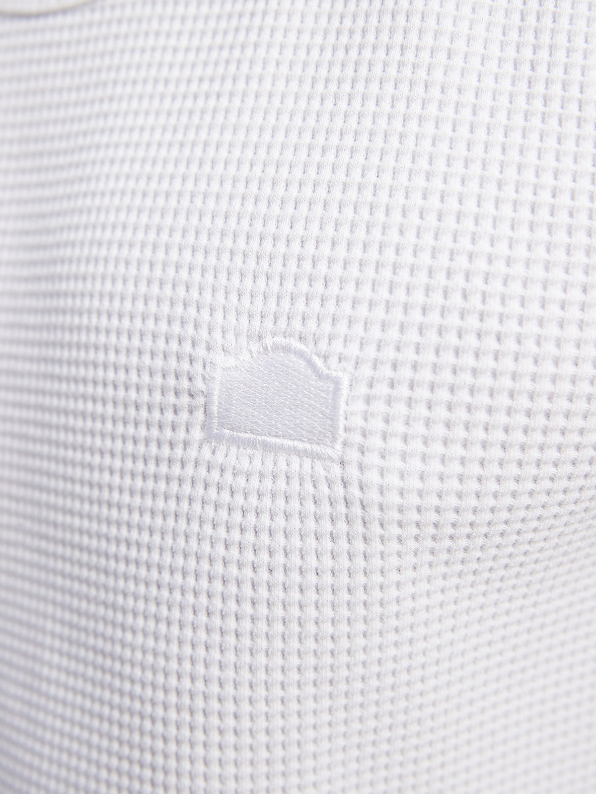 WAFFLE TANK TOP - WHITE
