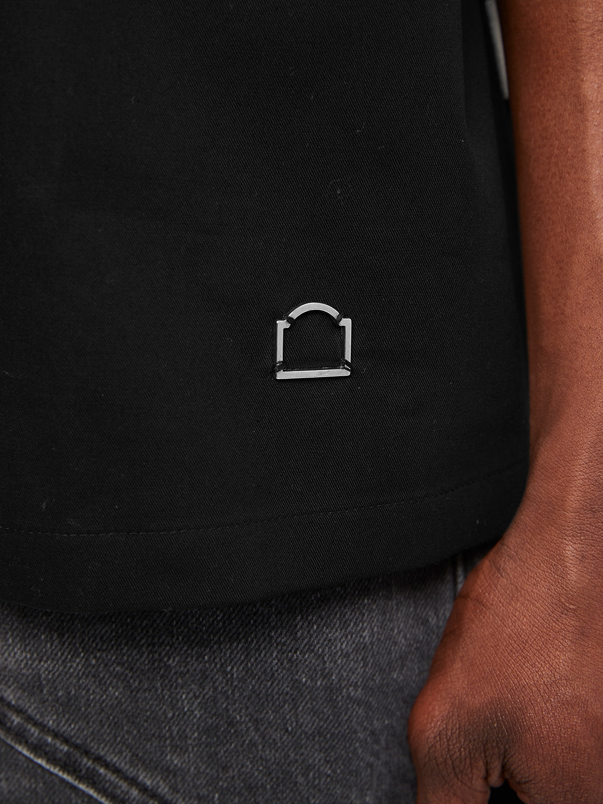 ÉVÉNIE BUTTON SHIRT - BLACK