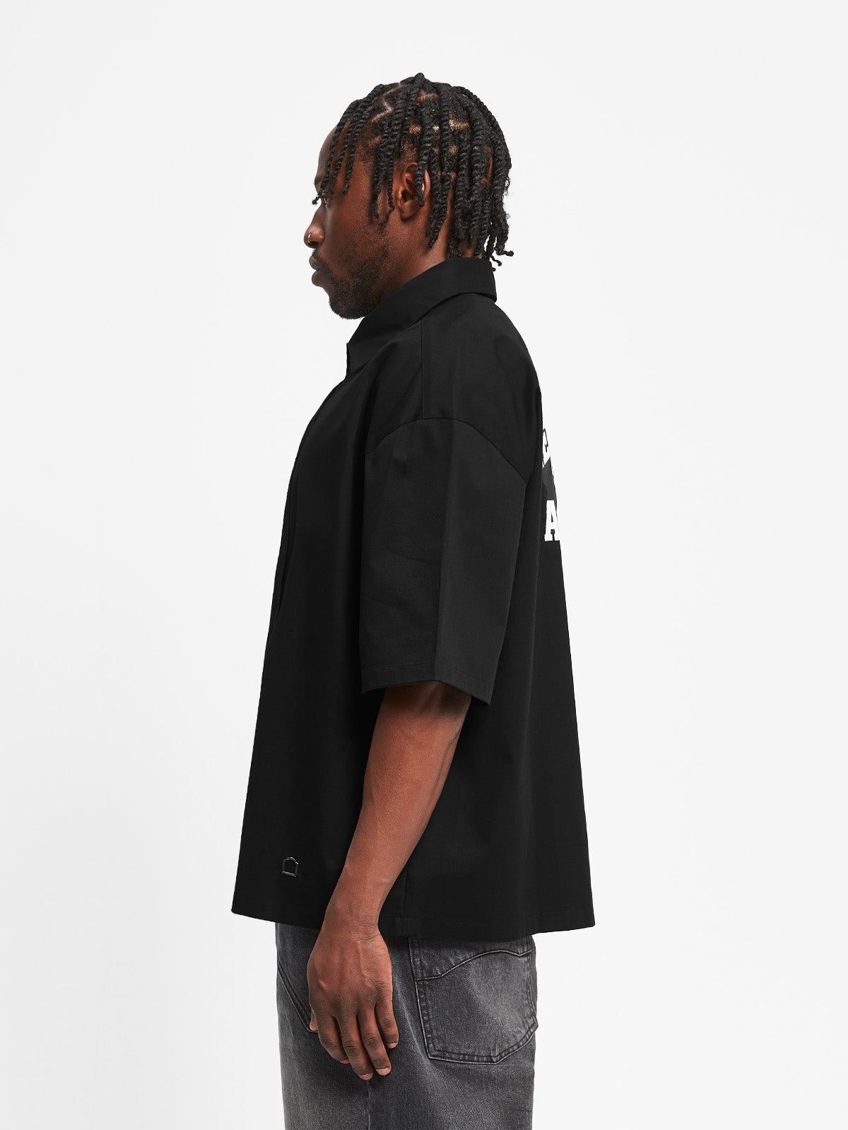 ÉVÉNIE BUTTON SHIRT - BLACK