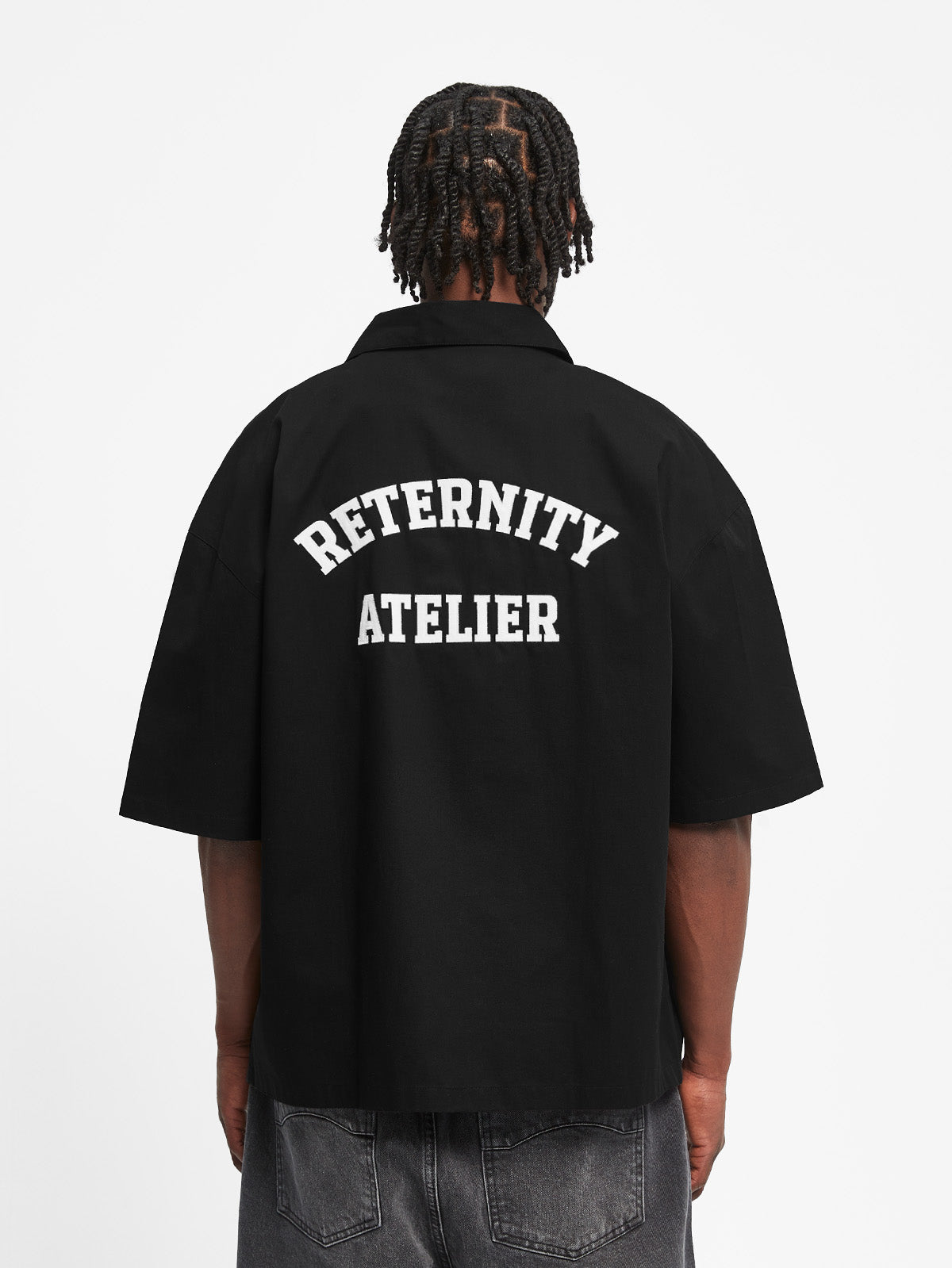 ÉVÉNIE BUTTON SHIRT - BLACK