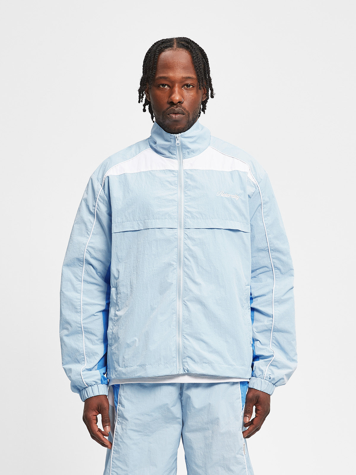 ELAIN TRACKSUIT JACKET - BLUE/GREY