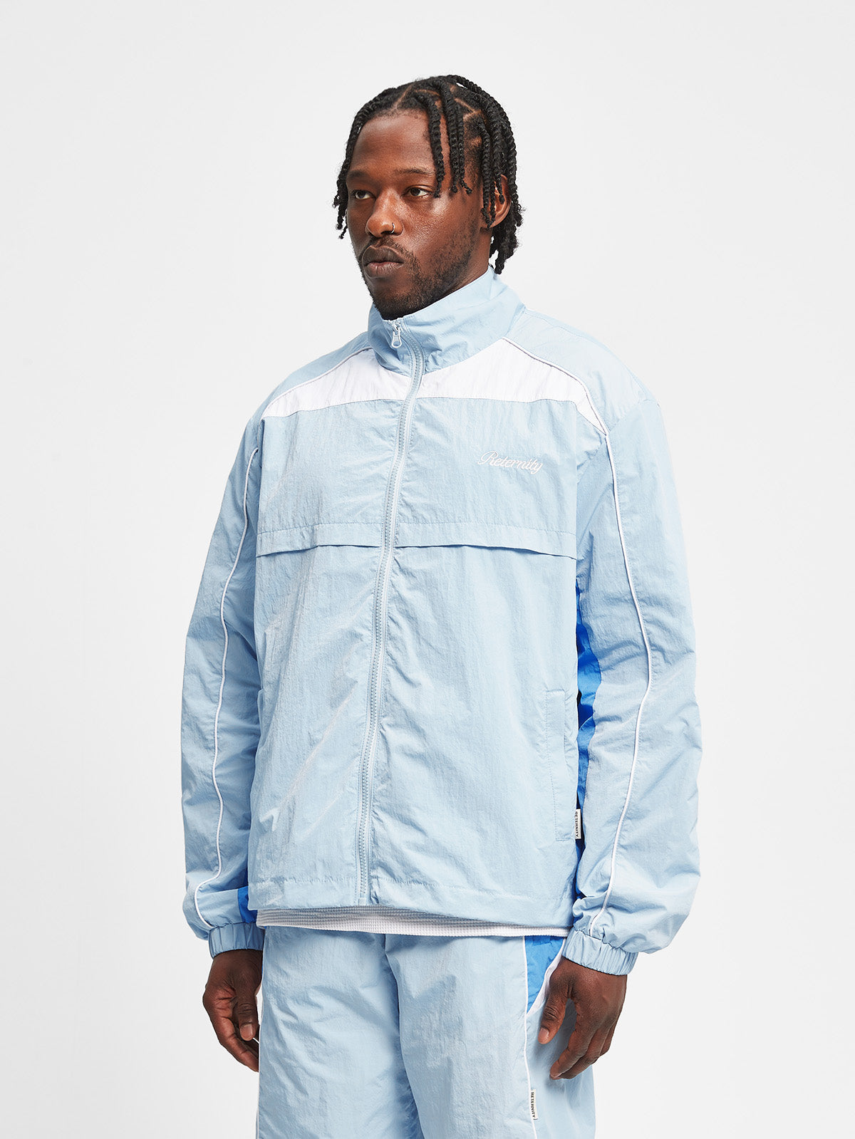 ELAIN TRACKSUIT JACKET - BLUE/GREY